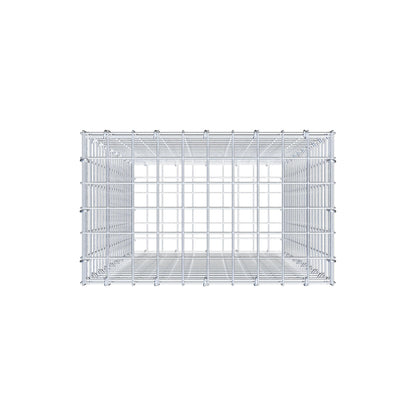 Gabion 100 cm x 50 cm x 30 cm (L x H x D), maskestørrelse 5 cm x 5 cm, C-ring