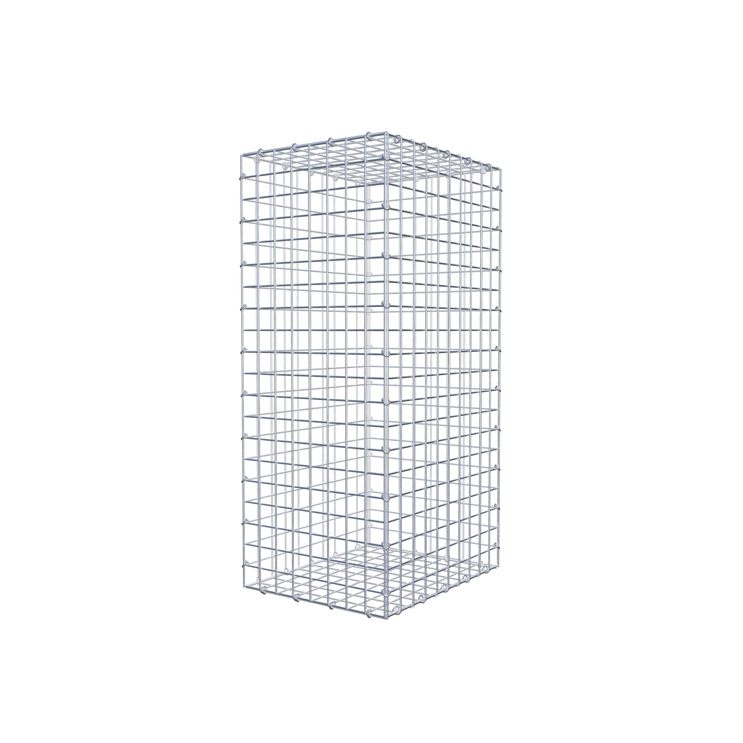 Gabion 100 cm x 50 cm x 40 cm (L x H x D), maskestørrelse 5 cm x 5 cm, C-ring