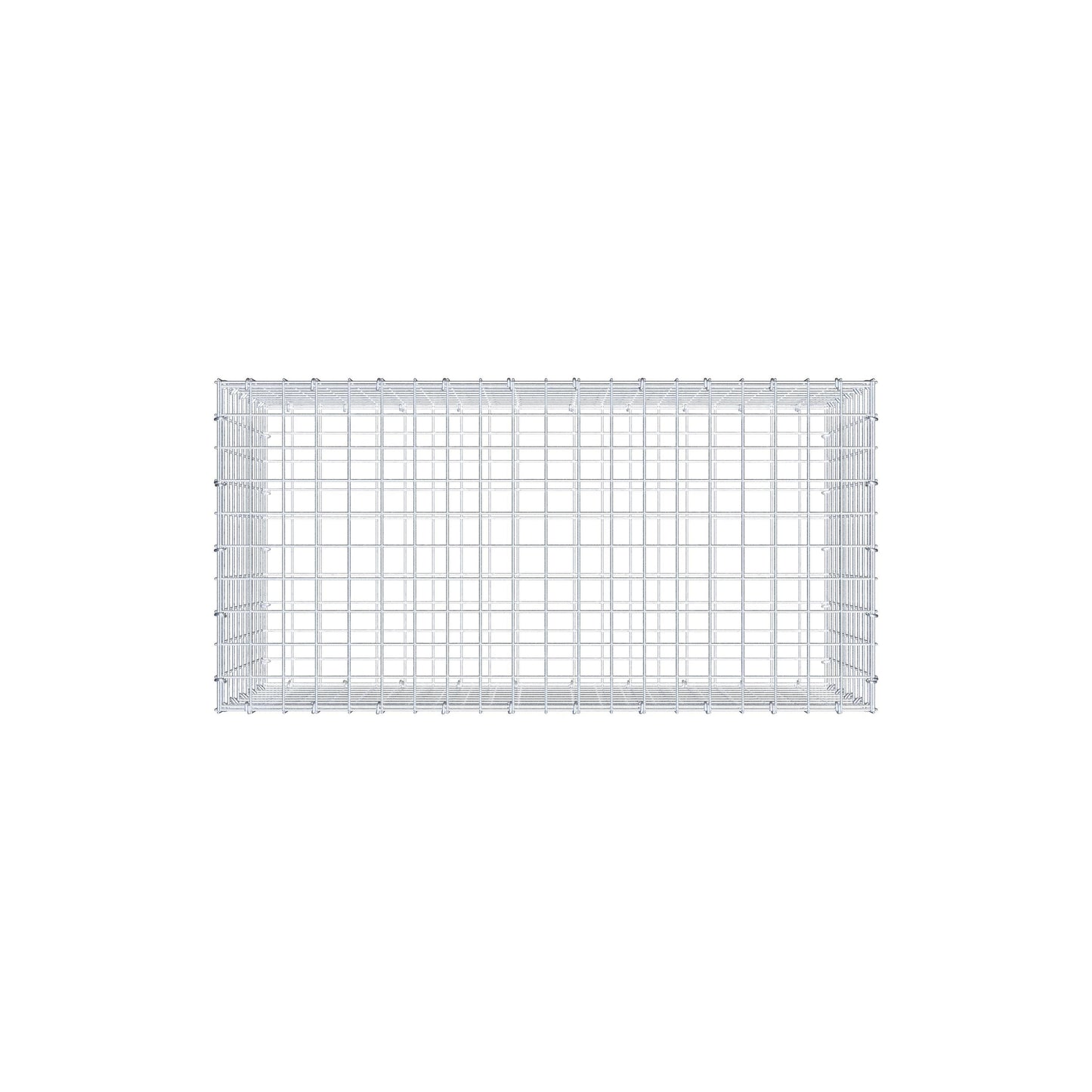 Gabione 100 cm x 50 cm x 50 cm (L x H x T), Maschenweite 5 cm x 5 cm, C-Ring