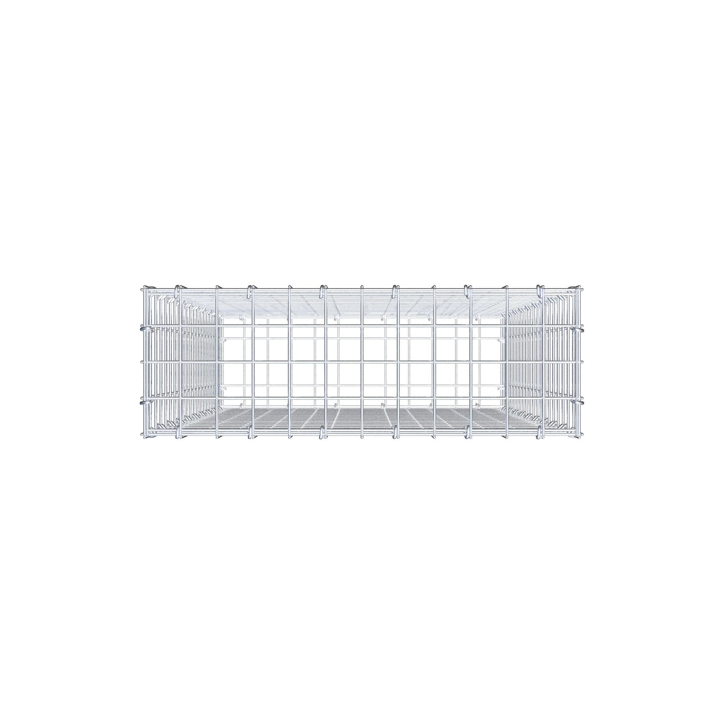 Gabion 100 cm x 60 cm x 20 cm (L x H x D), mesh size 5 cm x 5 cm, C-ring