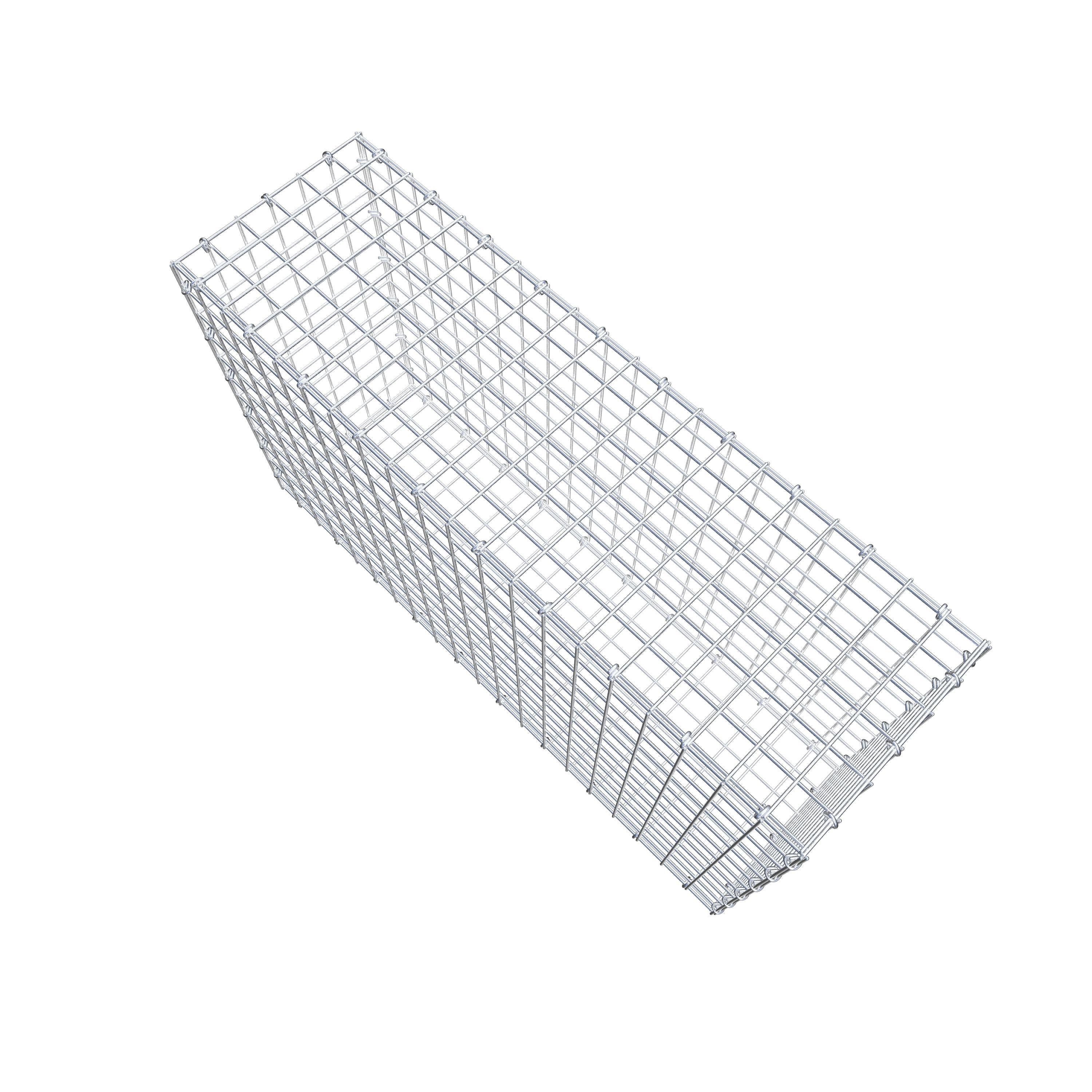 Gabion 100 cm x 60 cm x 30 cm (L x H x D), maskestørrelse 5 cm x 5 cm, C-ring