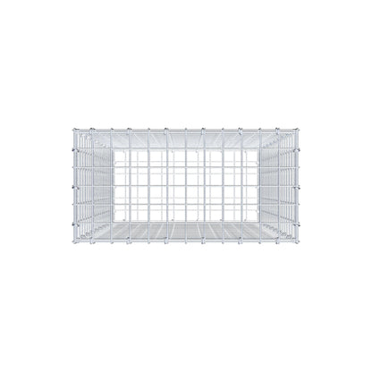 Gabion 100 cm x 60 cm x 30 cm (L x H x D), mesh size 5 cm x 5 cm, C-ring