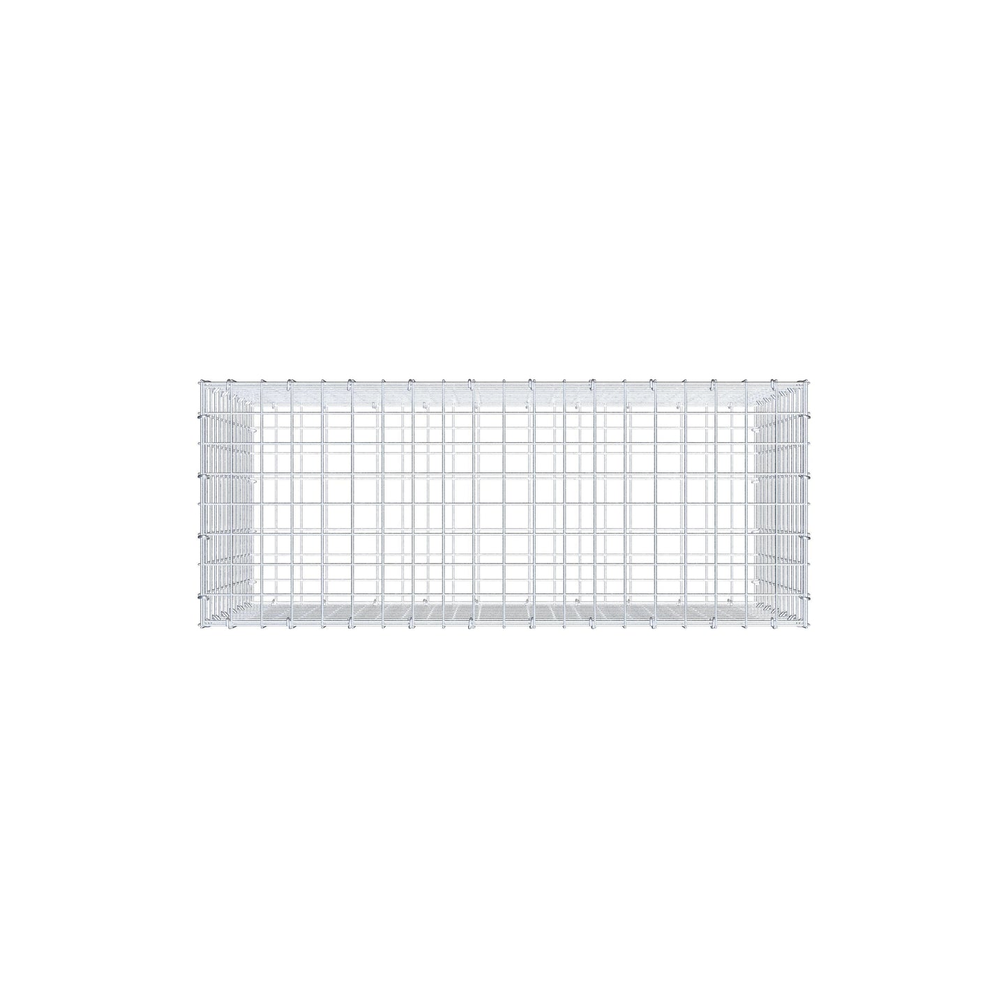 Gabion 100 cm x 60 cm x 40 cm (L x H x D), mesh size 5 cm x 5 cm, C-ring