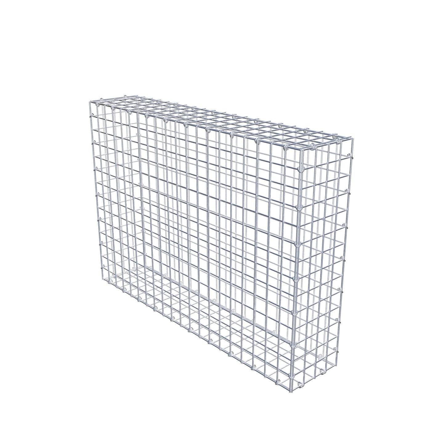 Gabion 100 cm x 70 cm x 20 cm (L x H x D), maskstorlek 5 cm x 5 cm, C-ring