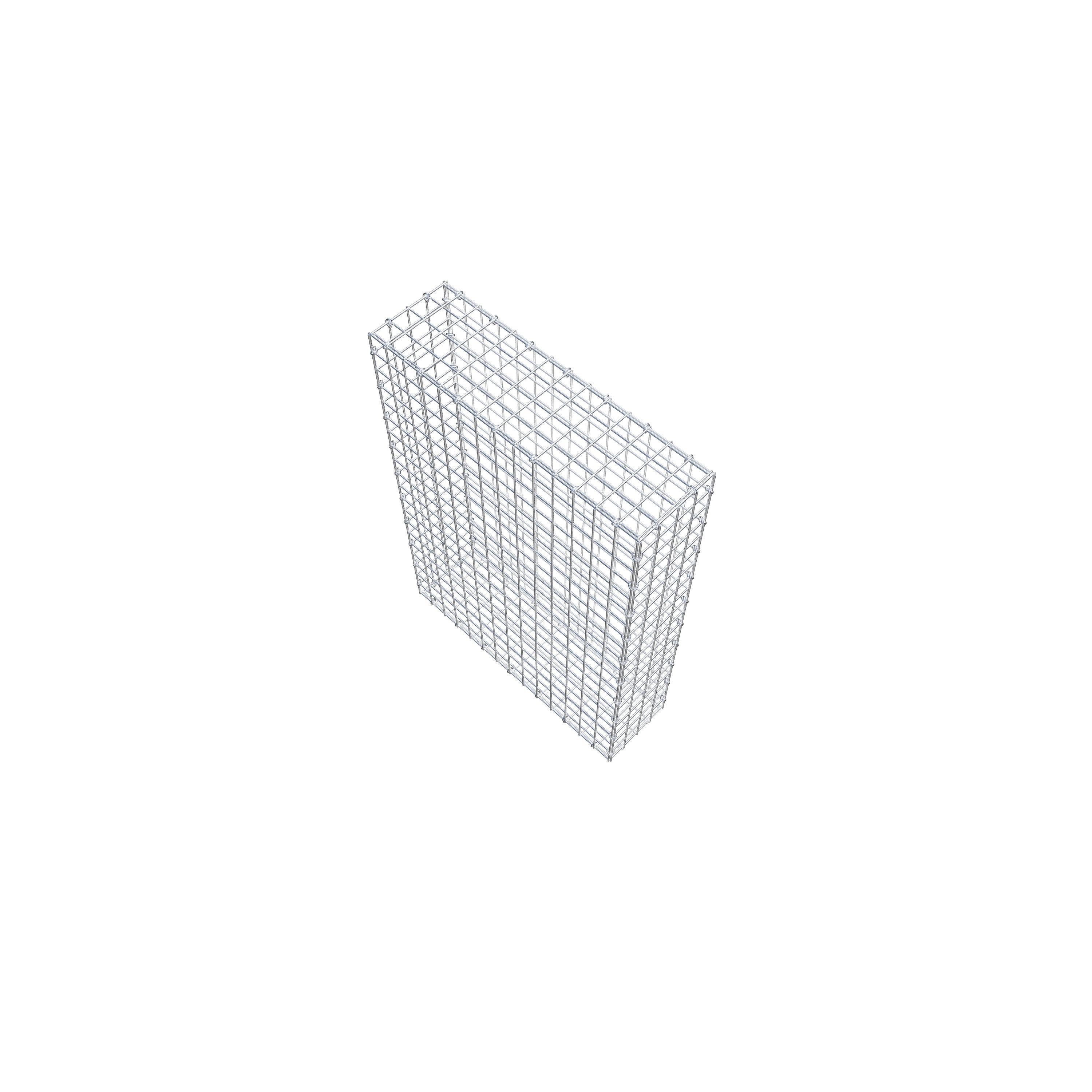 Gabion 100 cm x 70 cm x 20 cm (L x H x D), mesh size 5 cm x 5 cm, C-ring