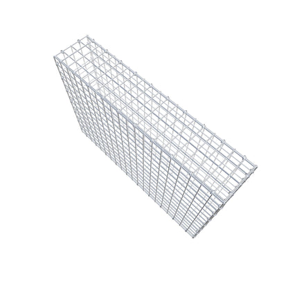 Gabion 100 cm x 70 cm x 20 cm (L x H x D), maskstorlek 5 cm x 5 cm, C-ring