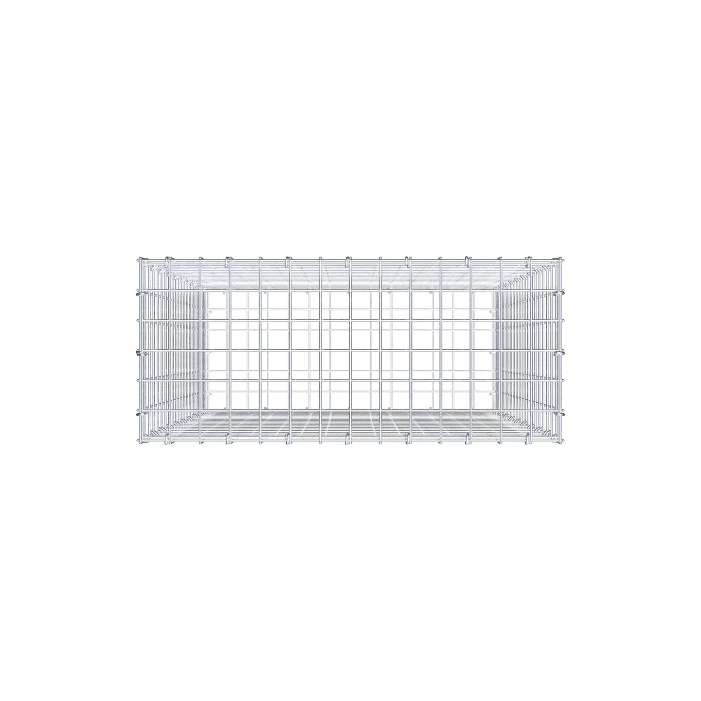 Gabion 100 cm x 70 cm x 30 cm (L x H x D), maskestørrelse 5 cm x 5 cm, C-ring
