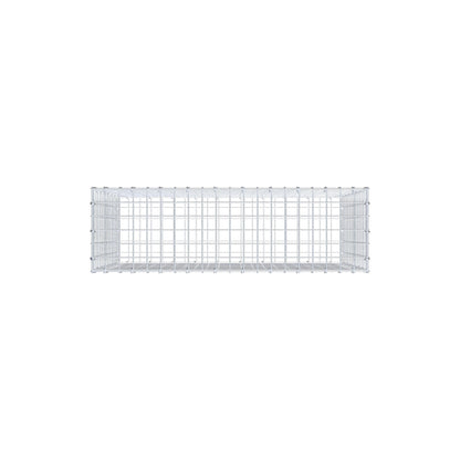Gabion 100 cm x 70 cm x 30 cm (L x H x D), maskestørrelse 5 cm x 5 cm, C-ring