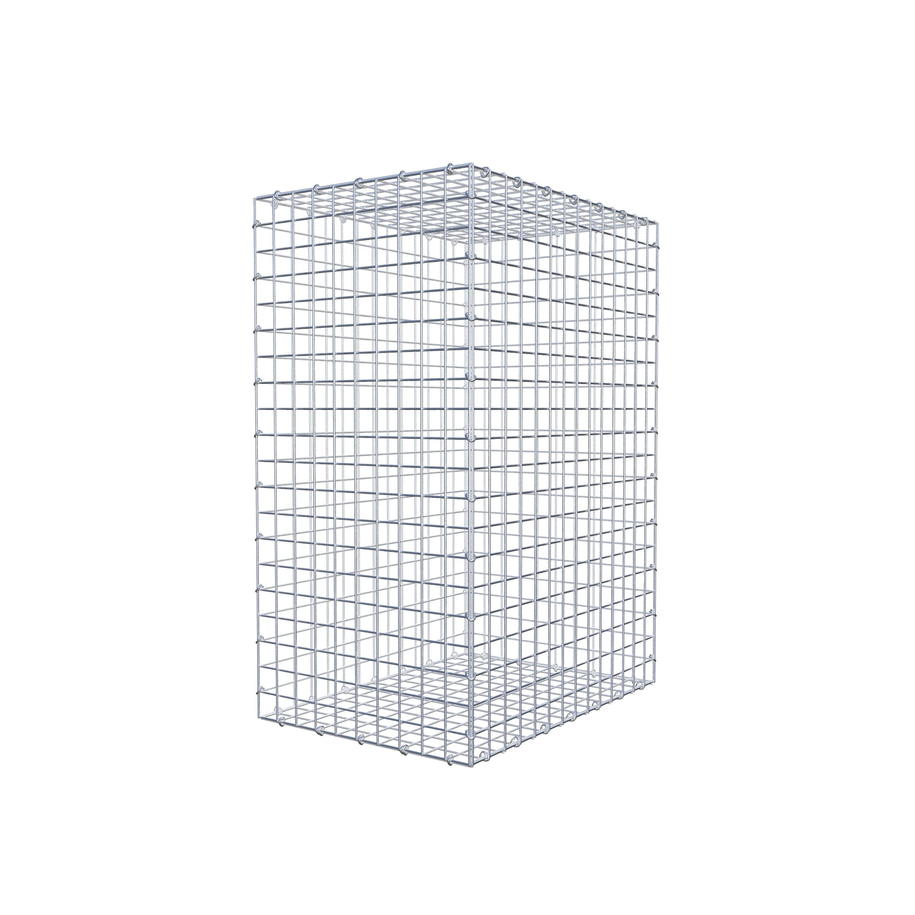 Gabion 100 cm x 70 cm x 50 cm (L x H x D), maskestørrelse 5 cm x 5 cm, C-ring