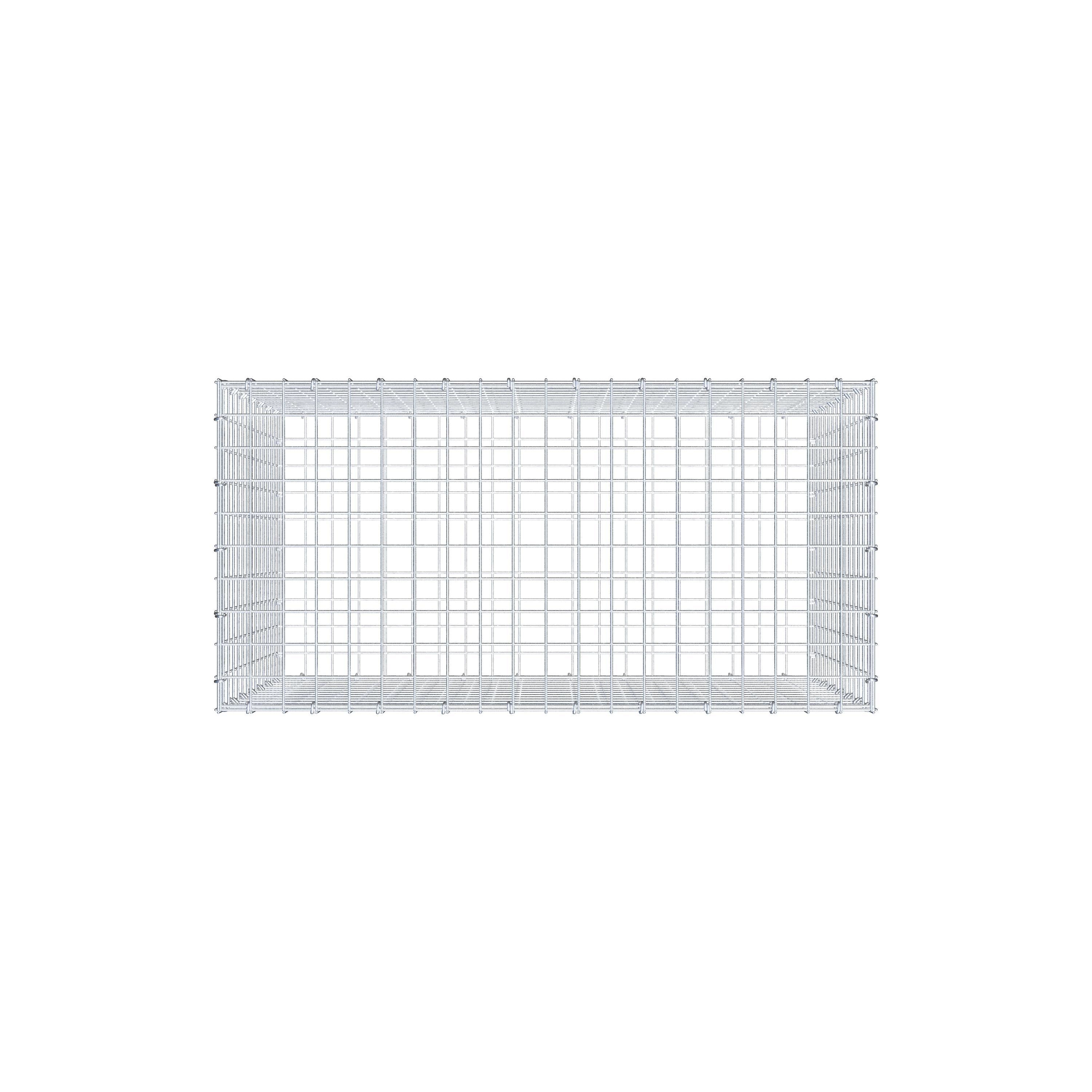 Gabion 100 cm x 70 cm x 50 cm (L x H x D), maskestørrelse 5 cm x 5 cm, C-ring