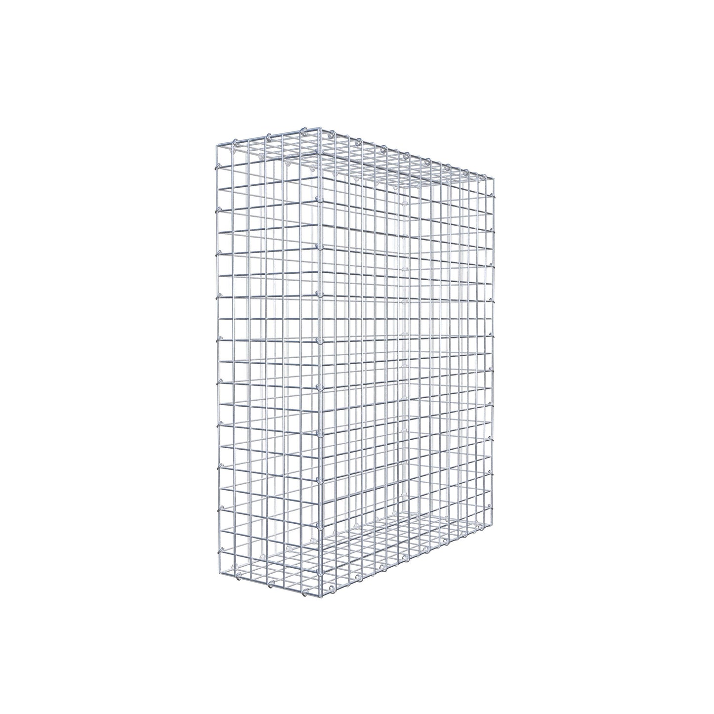 Gabion 100 cm x 80 cm x 30 cm (L x H x D), maskstorlek 5 cm x 5 cm, C-ring