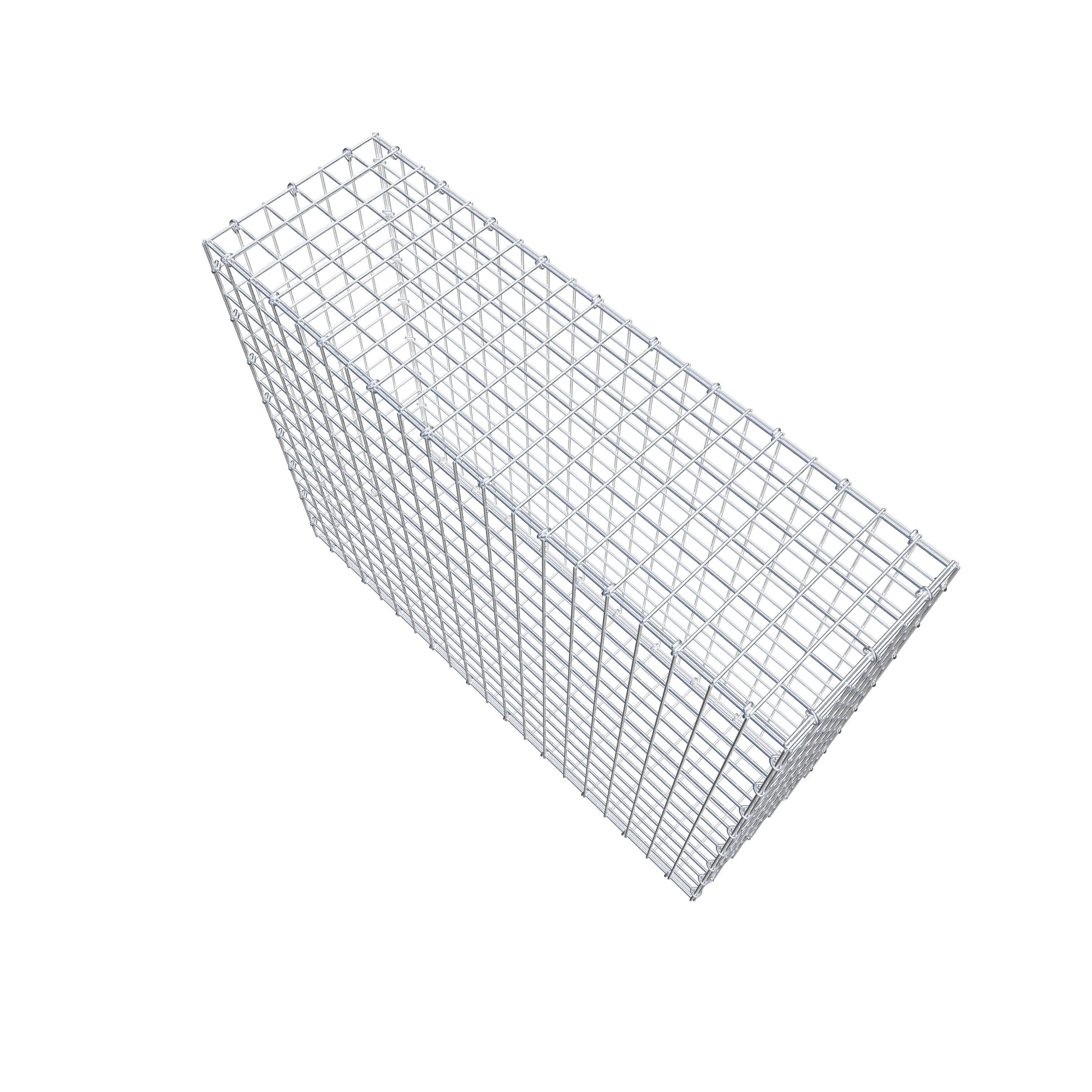 Gabion 100 cm x 80 cm x 30 cm (L x H x D), mesh size 5 cm x 5 cm, C-ring