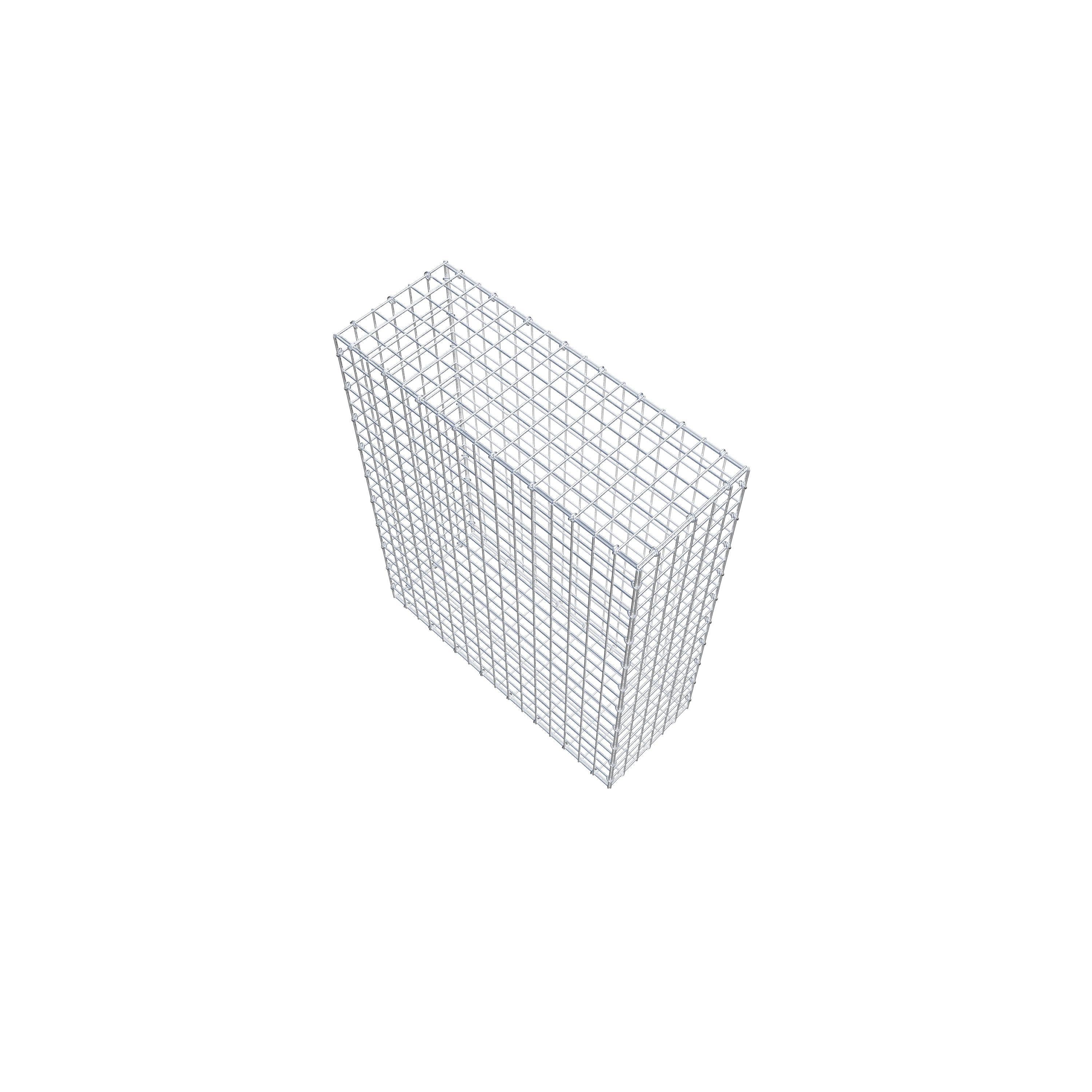 Gabion 100 cm x 80 cm x 30 cm (L x H x D), mesh size 5 cm x 5 cm, C-ring