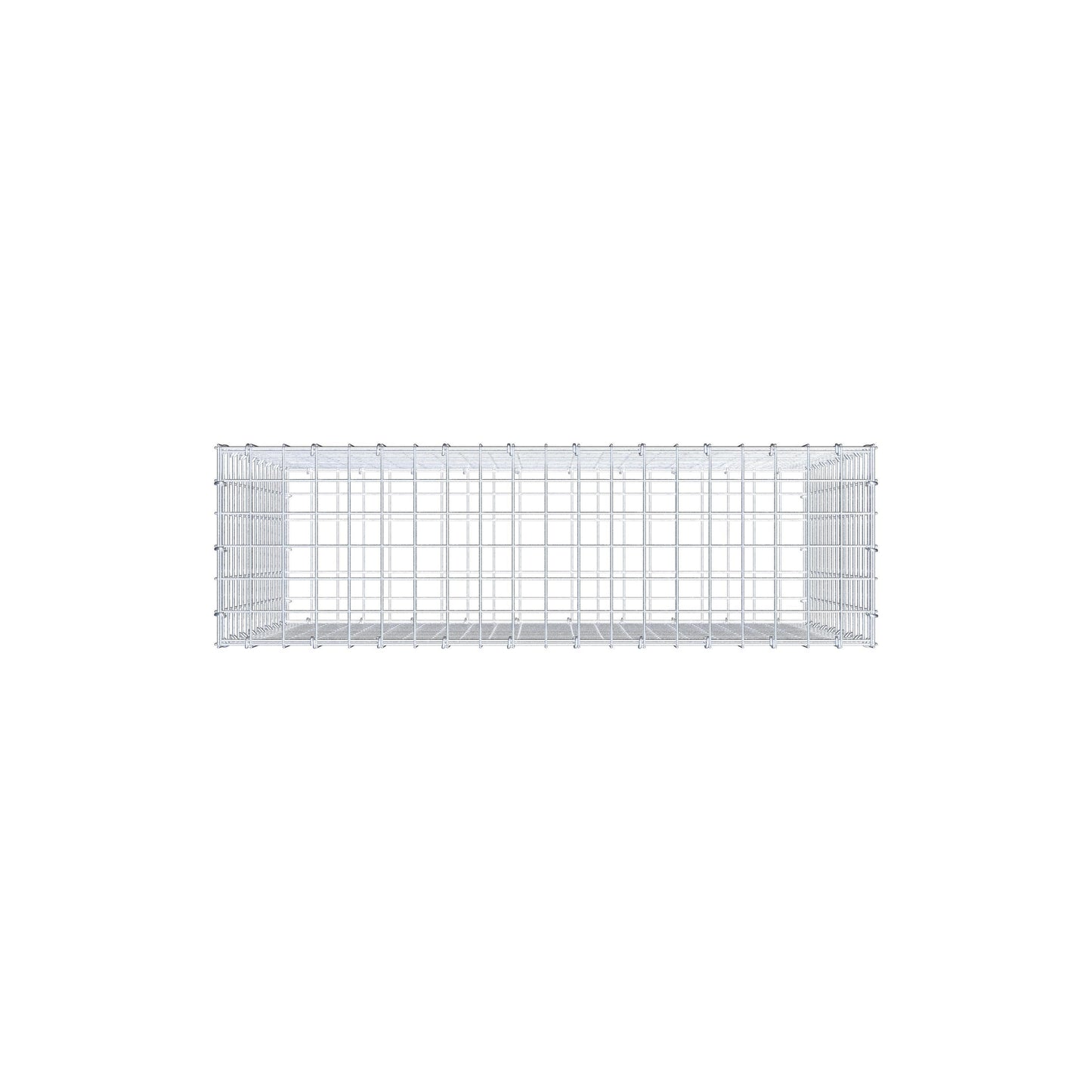 Gabion 100 cm x 80 cm x 30 cm (L x H x D), maskstorlek 5 cm x 5 cm, C-ring