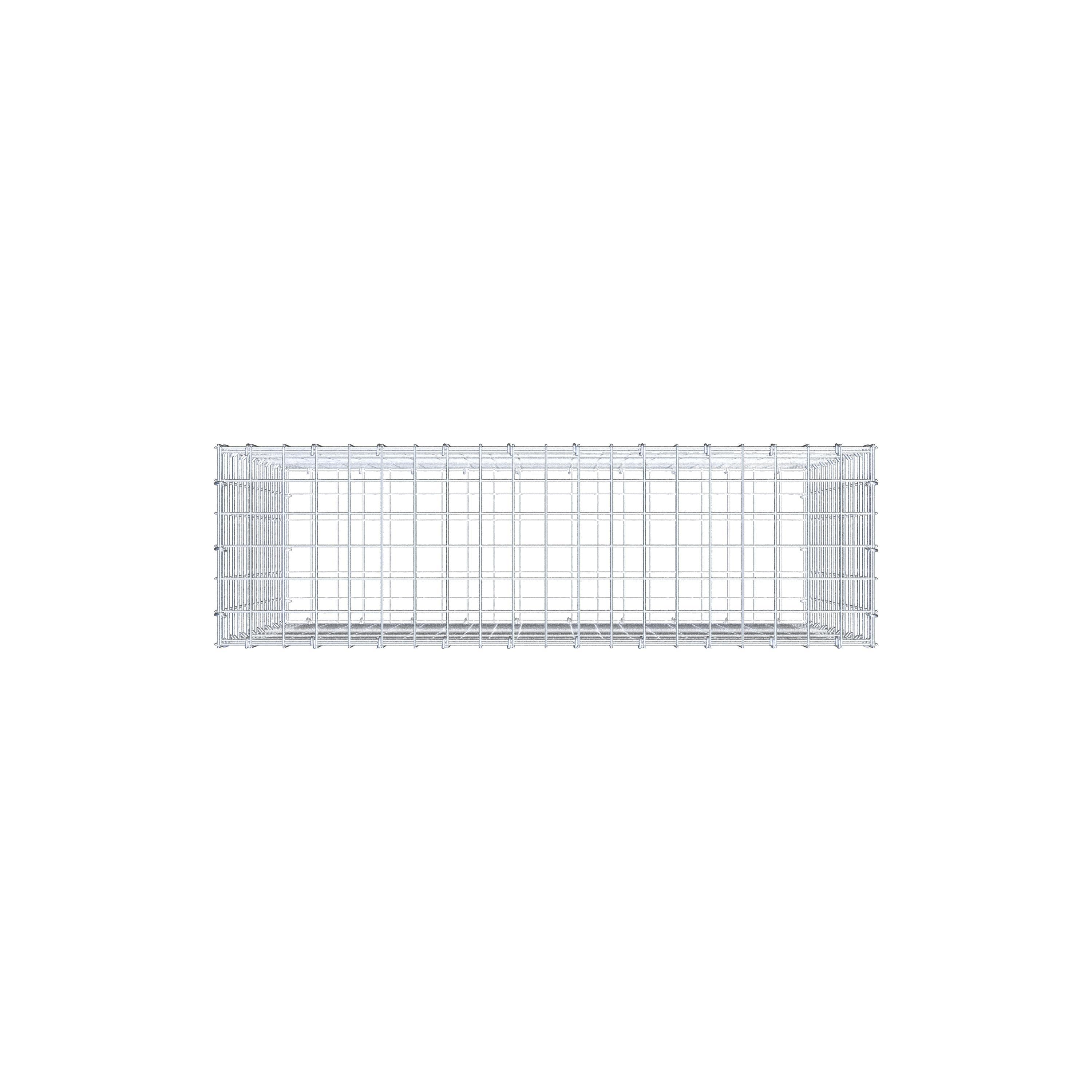 Gabion 100 cm x 80 cm x 30 cm (L x H x D), mesh size 5 cm x 5 cm, C-ring