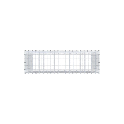 Gabion 100 cm x 80 cm x 30 cm (L x H x D), maskstorlek 5 cm x 5 cm, C-ring