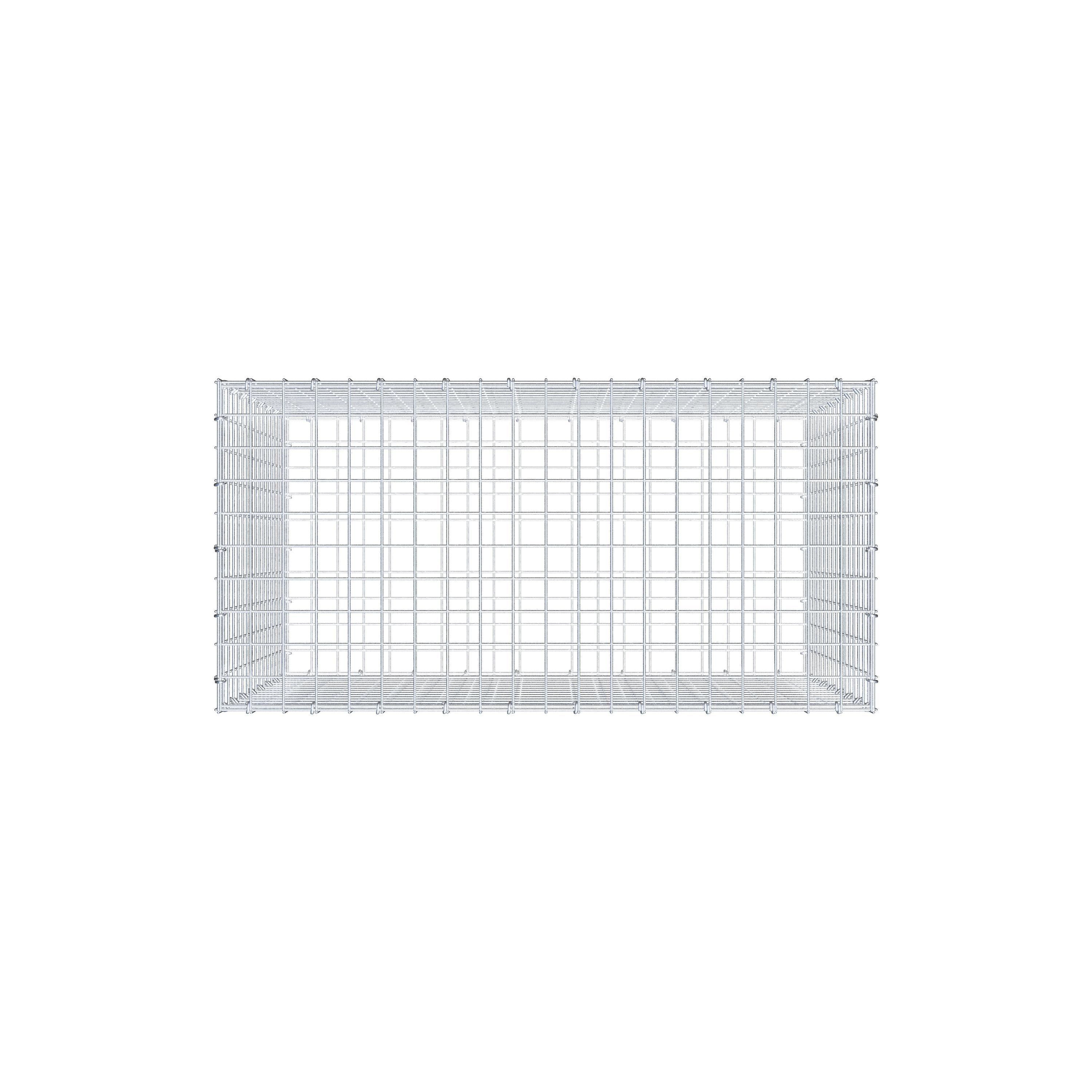 Gabion 100 cm x 80 cm x 50 cm (L x H x D), maskestørrelse 5 cm x 5 cm, C-ring