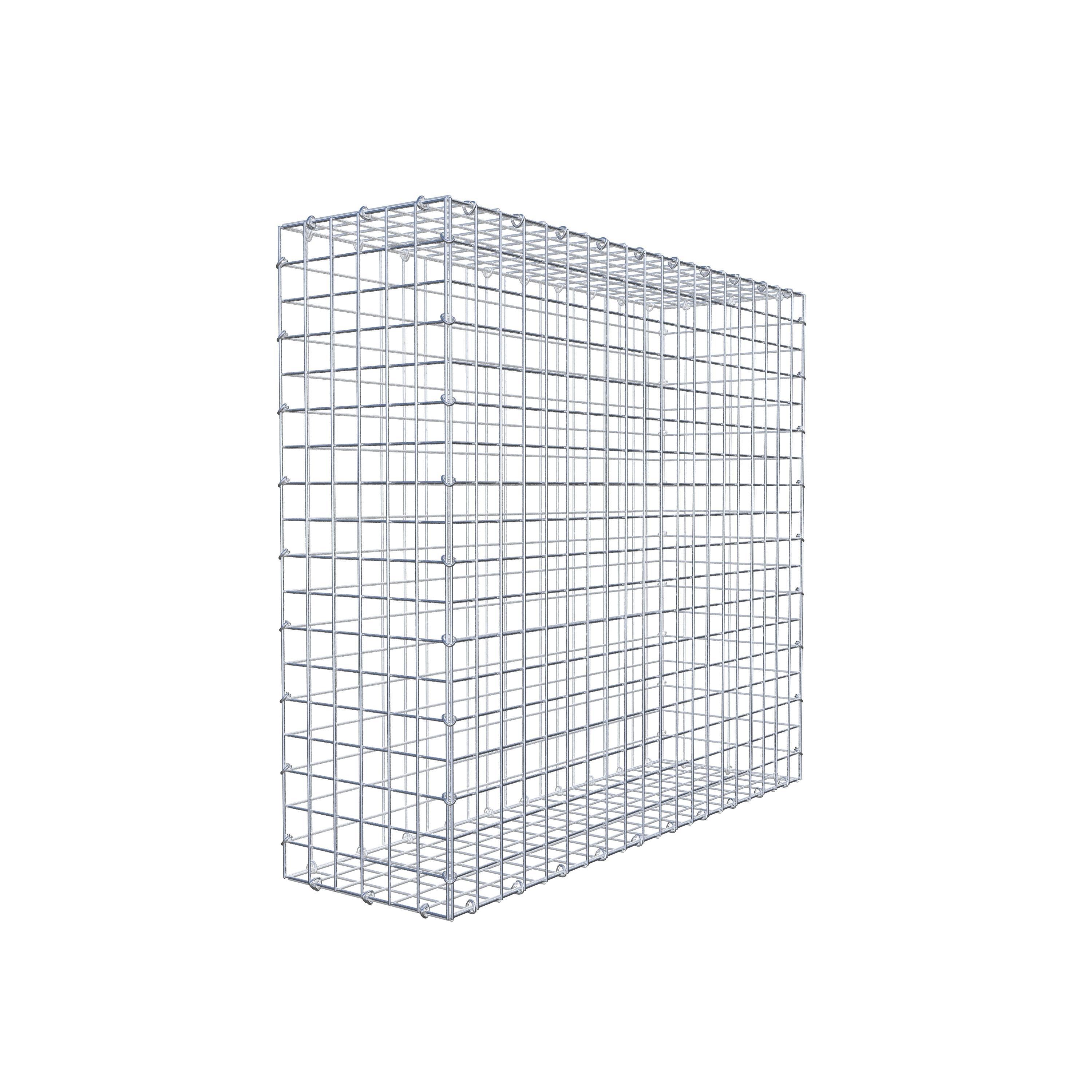 Gabion 100 cm x 90 cm x 30 cm (L x H x D), mesh size 5 cm x 5 cm, C-ring