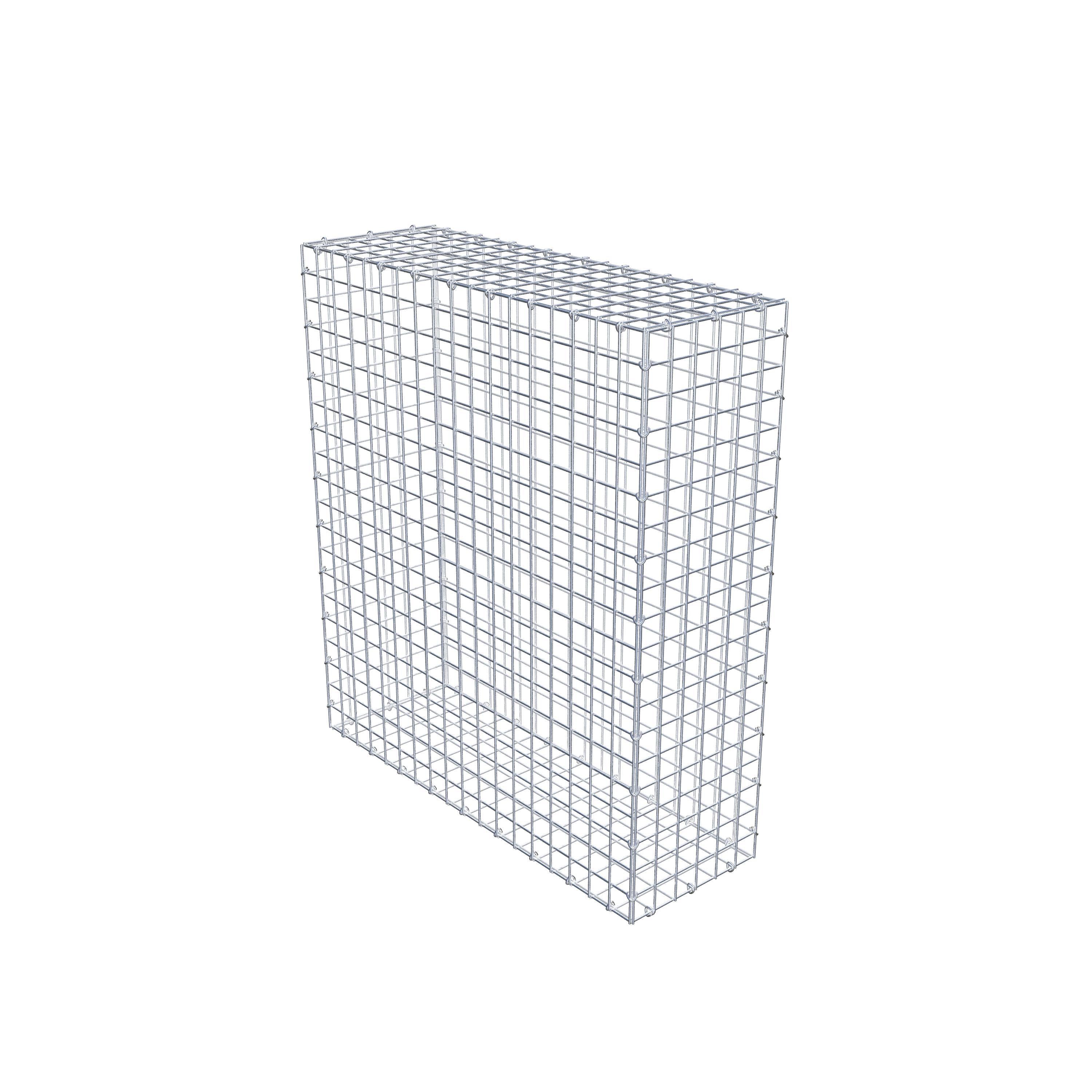 Gabion 100 cm x 90 cm x 30 cm (L x H x D), mesh size 5 cm x 5 cm, C-ring