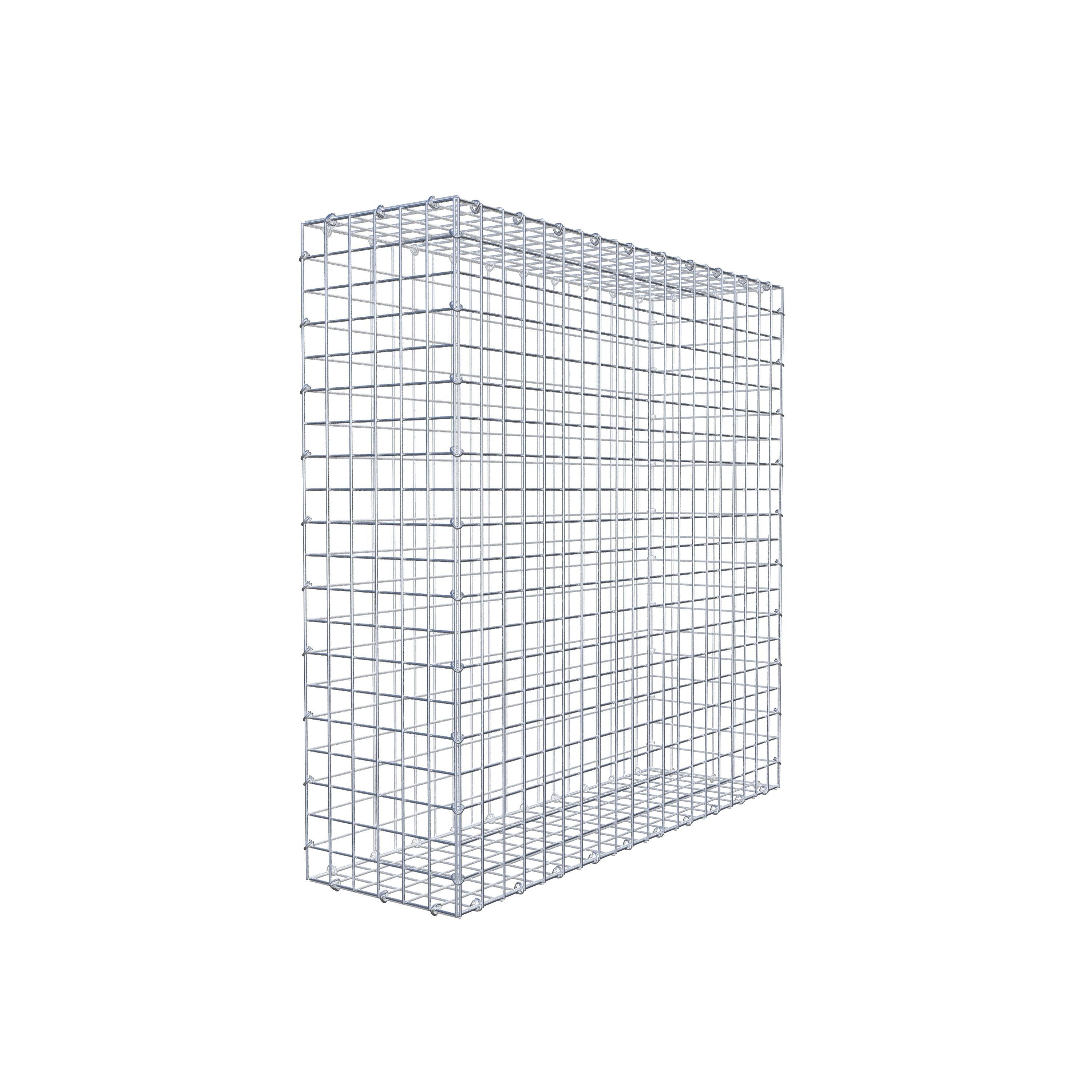 Gabion 100 cm x 100 cm x 30 cm (L x H x D), maskestørrelse 5 cm x 5 cm, C-ring