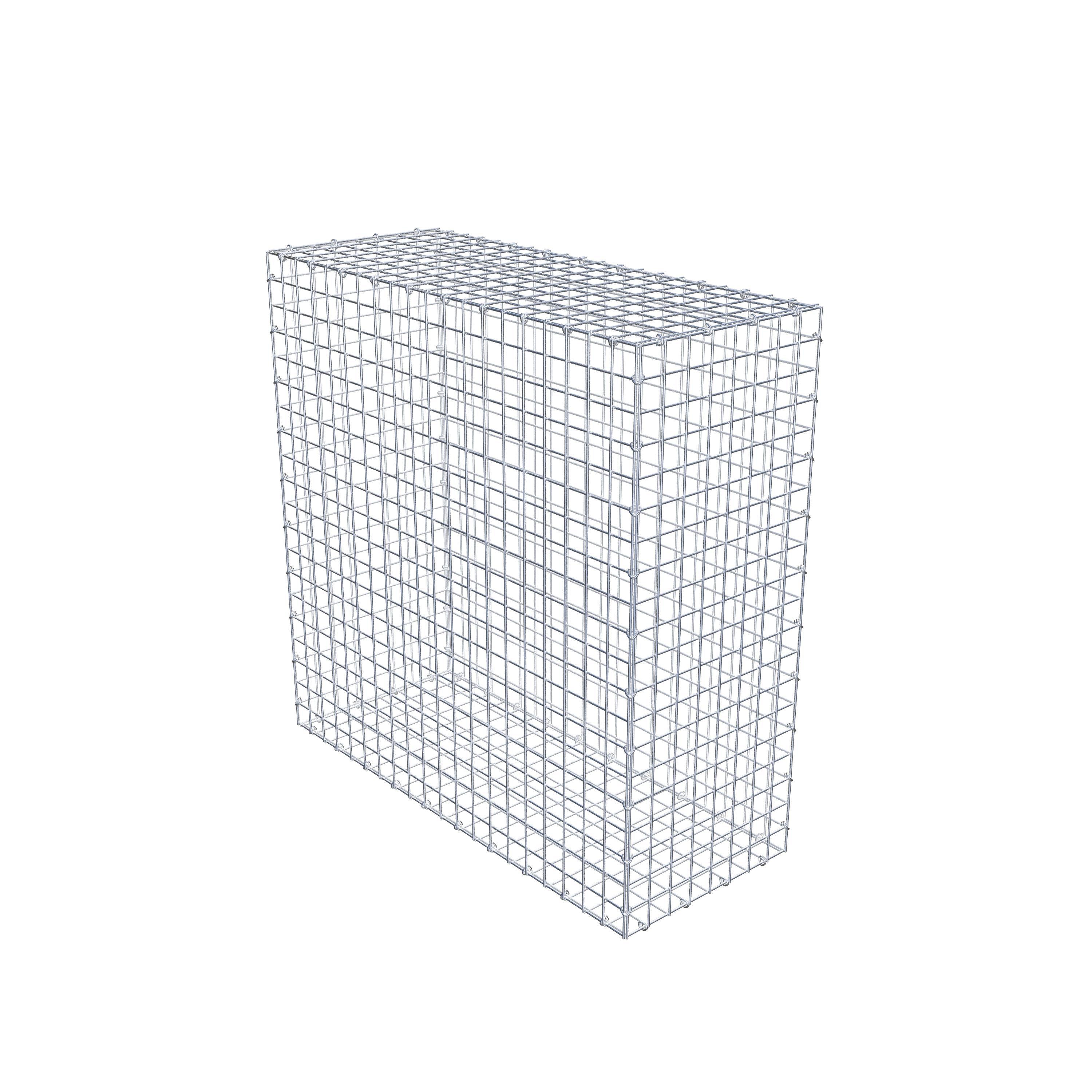 Gabion 100 cm x 100 cm x 40 cm (L x H x D), mesh size 5 cm x 5 cm, C-ring