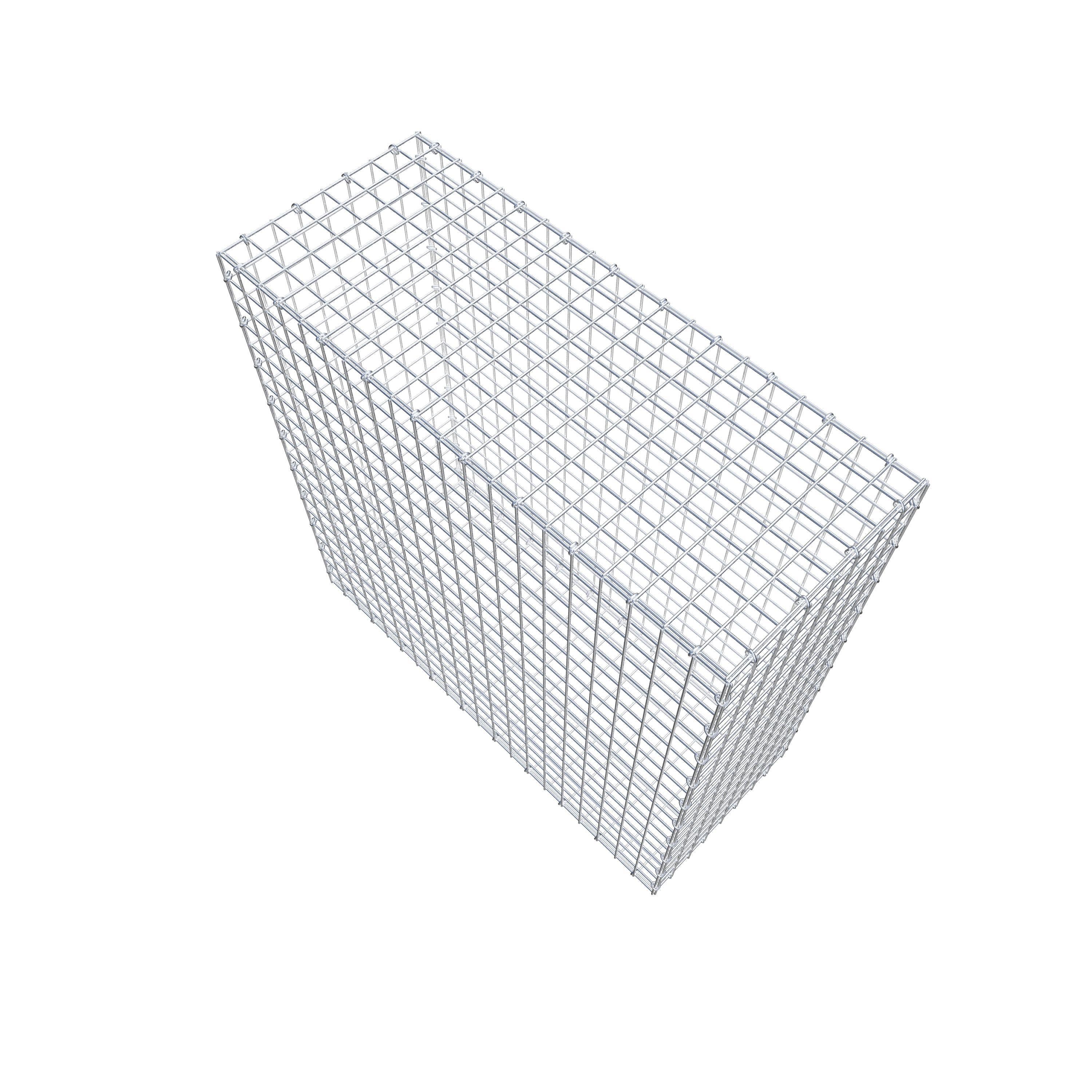 Gabion 100 cm x 100 cm x 40 cm (L x H x D), mesh size 5 cm x 5 cm, C-ring