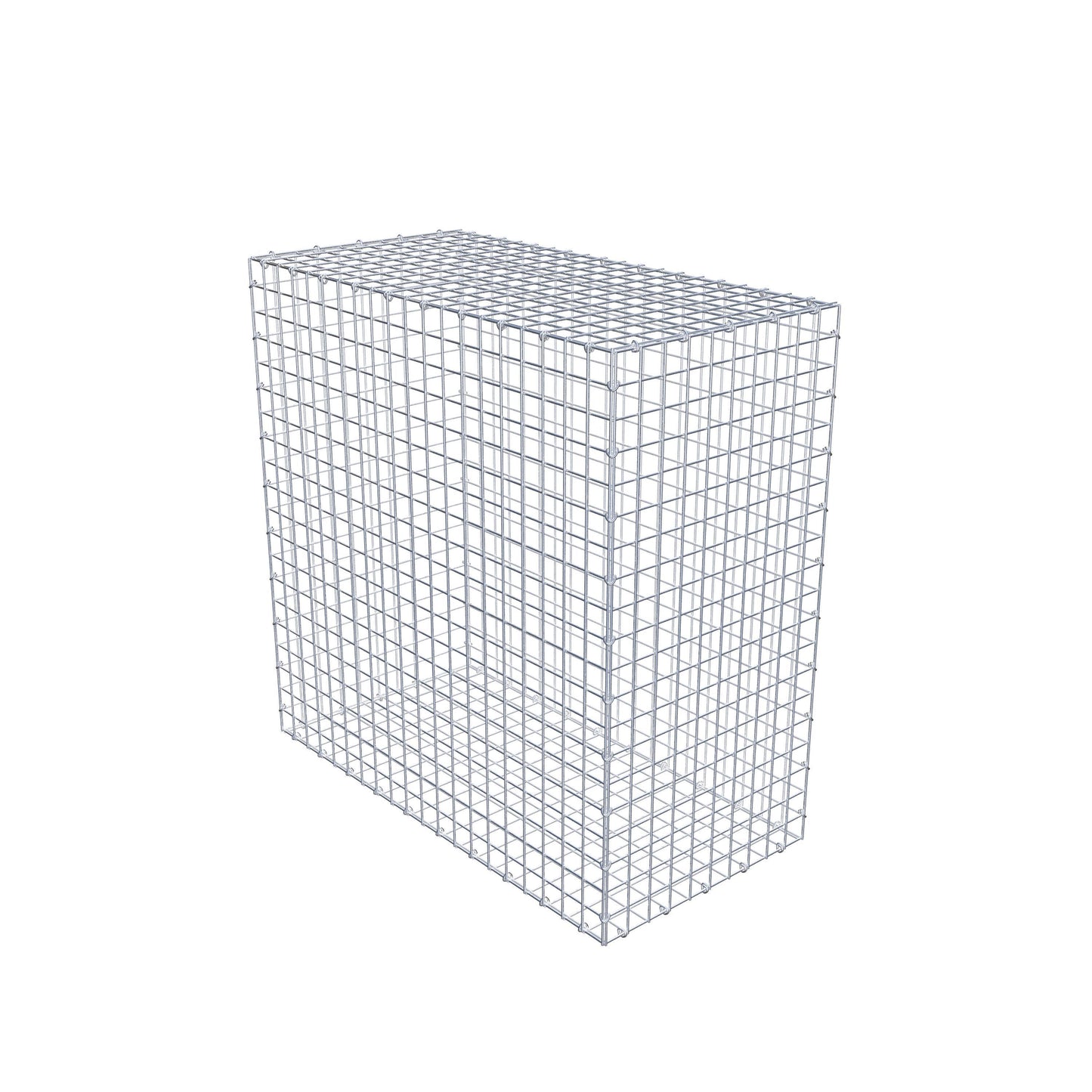 Gabion 100 cm x 100 cm x 50 cm (L x H x P), mailles 5 cm x 5 cm, anneau en C