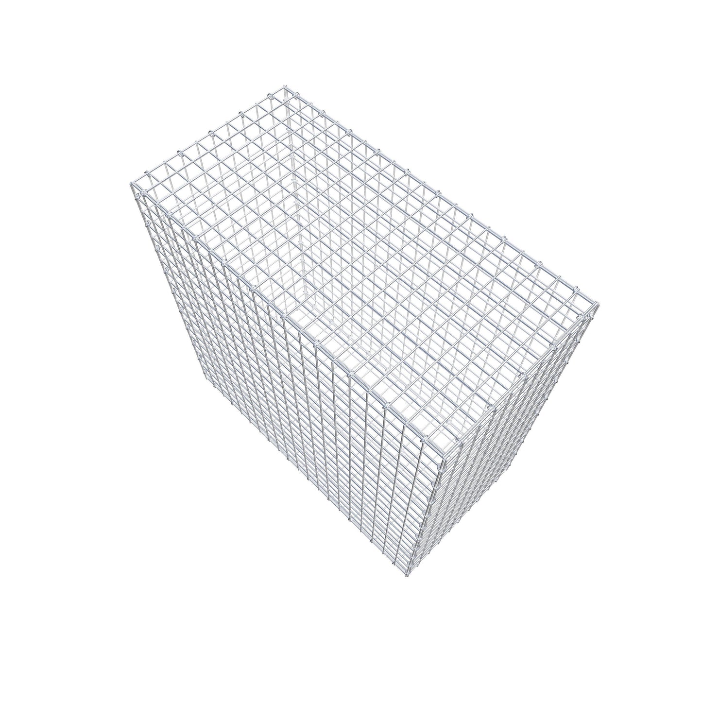 Gabion 100 cm x 100 cm x 50 cm (L x H x P), mailles 5 cm x 5 cm, anneau en C