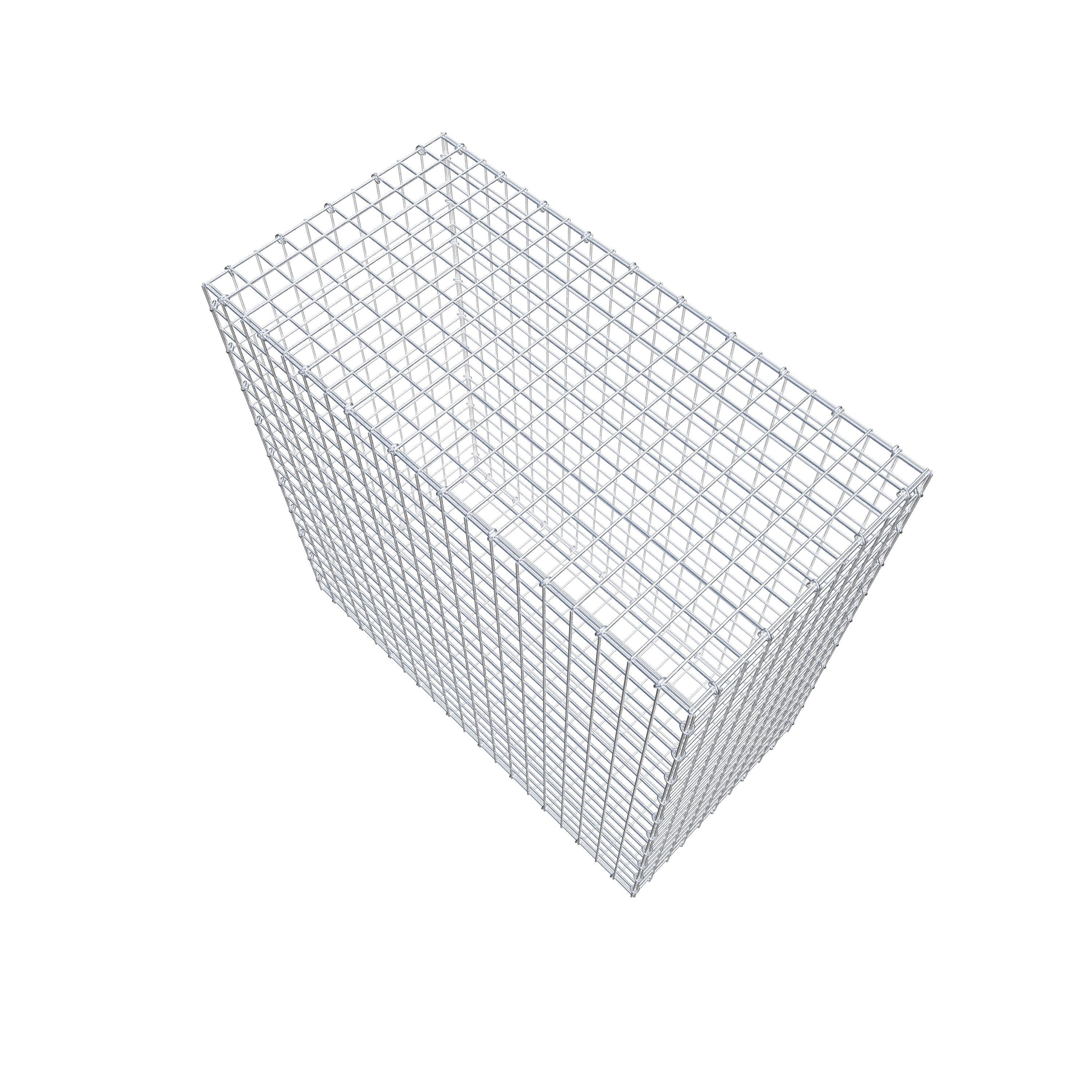 Gabion 100 cm x 100 cm x 50 cm (L x H x D), mesh size 5 cm x 5 cm, C-ring