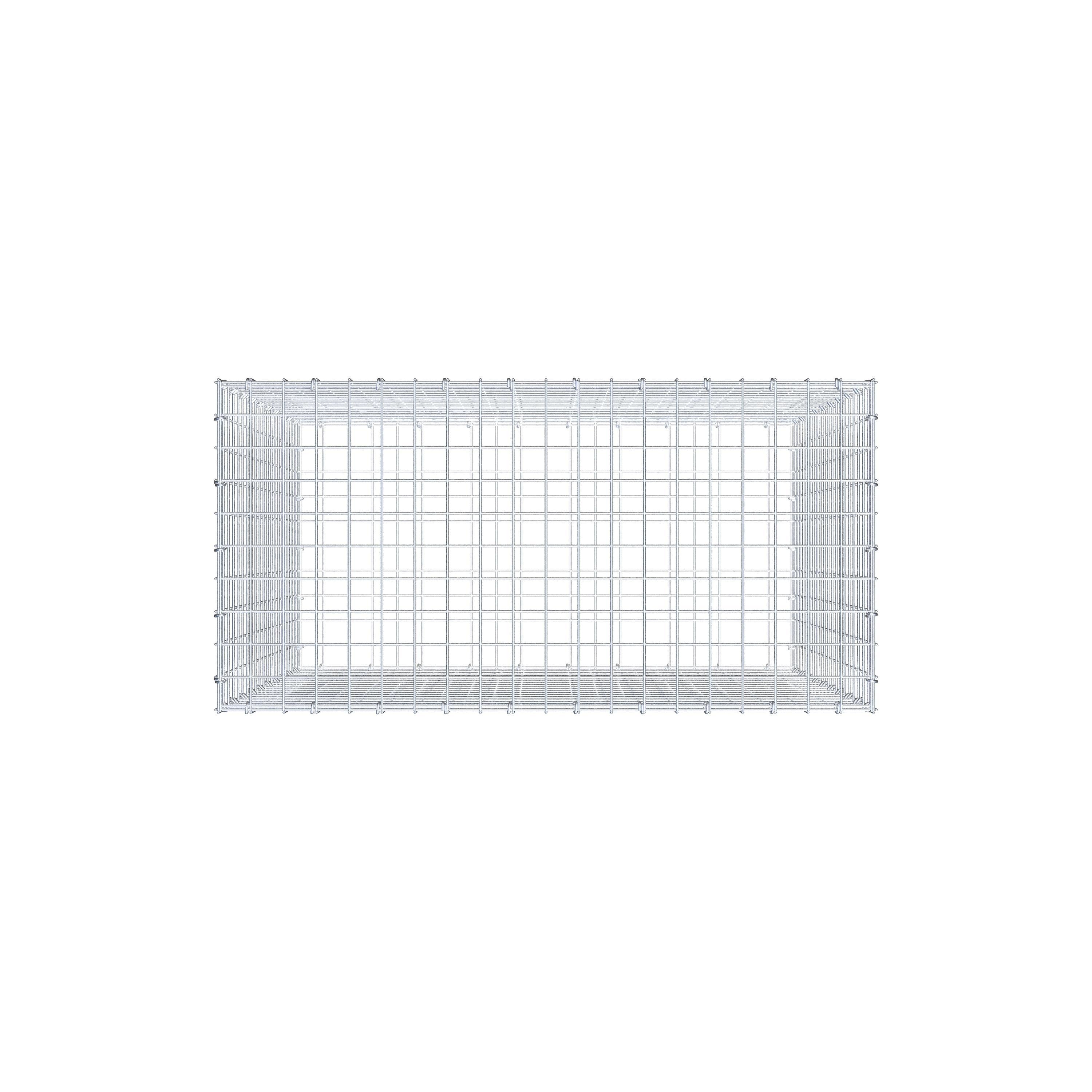 Gabion 100 cm x 100 cm x 50 cm (L x H x D), mesh size 5 cm x 5 cm, C-ring