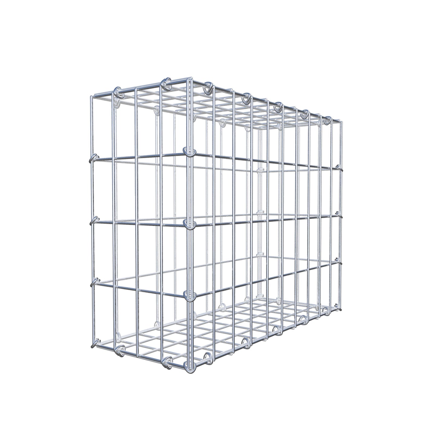 Gabion 50 cm x 40 cm x 20 cm (L x H x P), mailles 5 cm x 10 cm, anneau en C