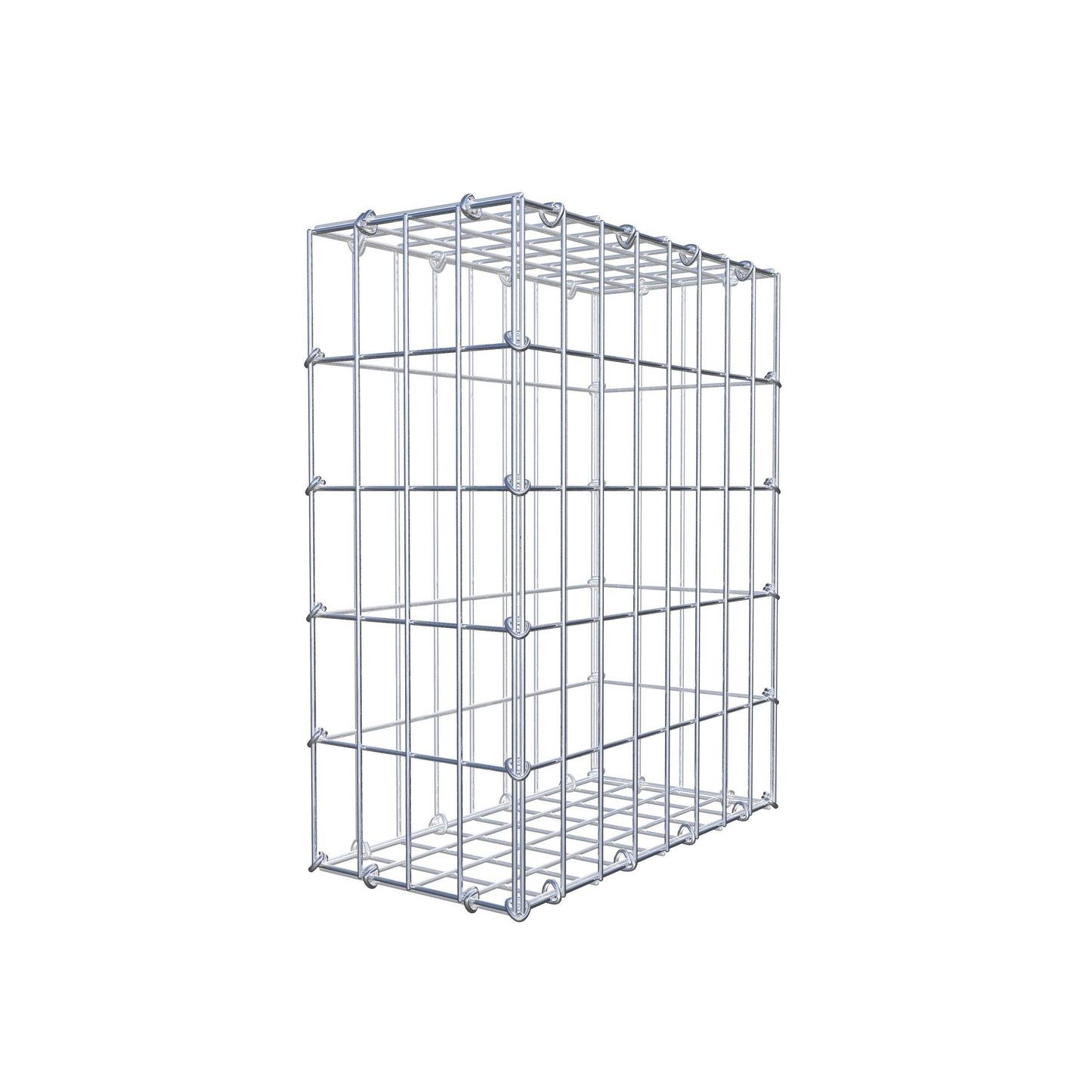 Gabion 50 cm x 40 cm x 20 cm (L x H x P), mailles 5 cm x 10 cm, anneau en C