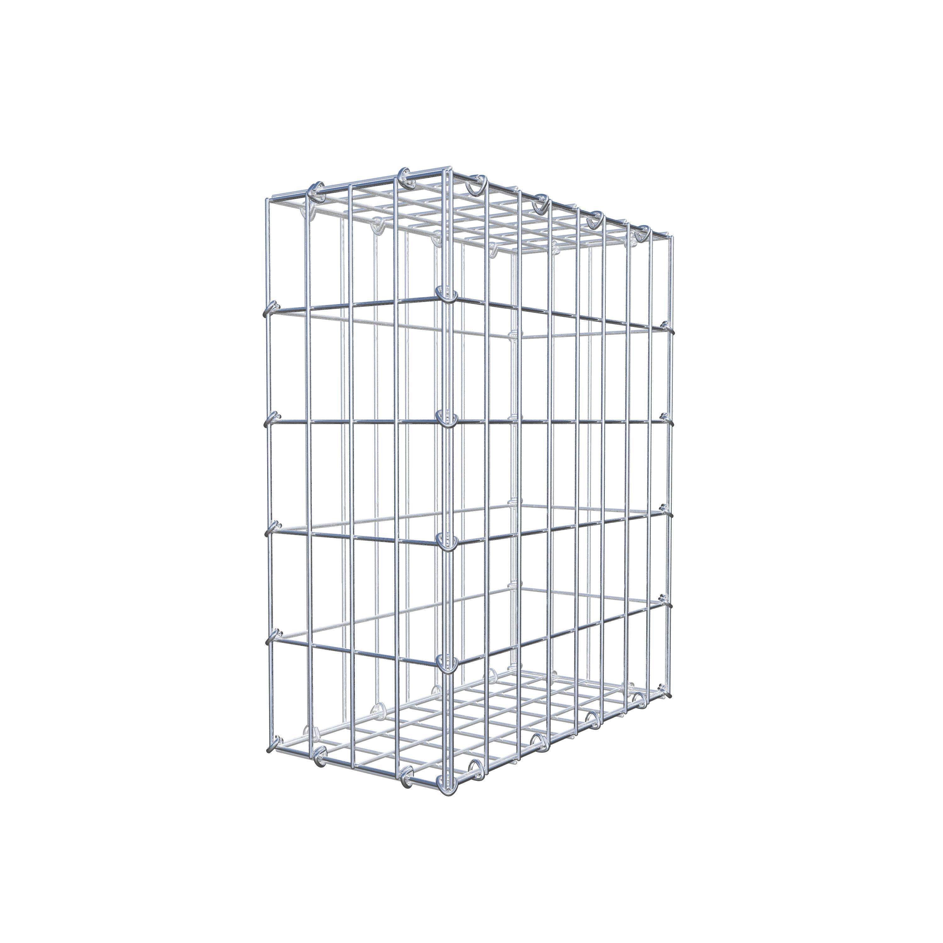 Gabion 50 cm x 40 cm x 20 cm (L x H x D), maskestørrelse 5 cm x 10 cm, C-ring