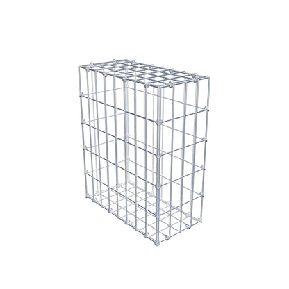 Gabion 50 cm x 40 cm x 20 cm (L x H x P), mailles 5 cm x 10 cm, anneau en C
