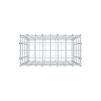 Gabion 50 cm x 40 cm x 20 cm (L x H x P), mailles 5 cm x 10 cm, anneau en C