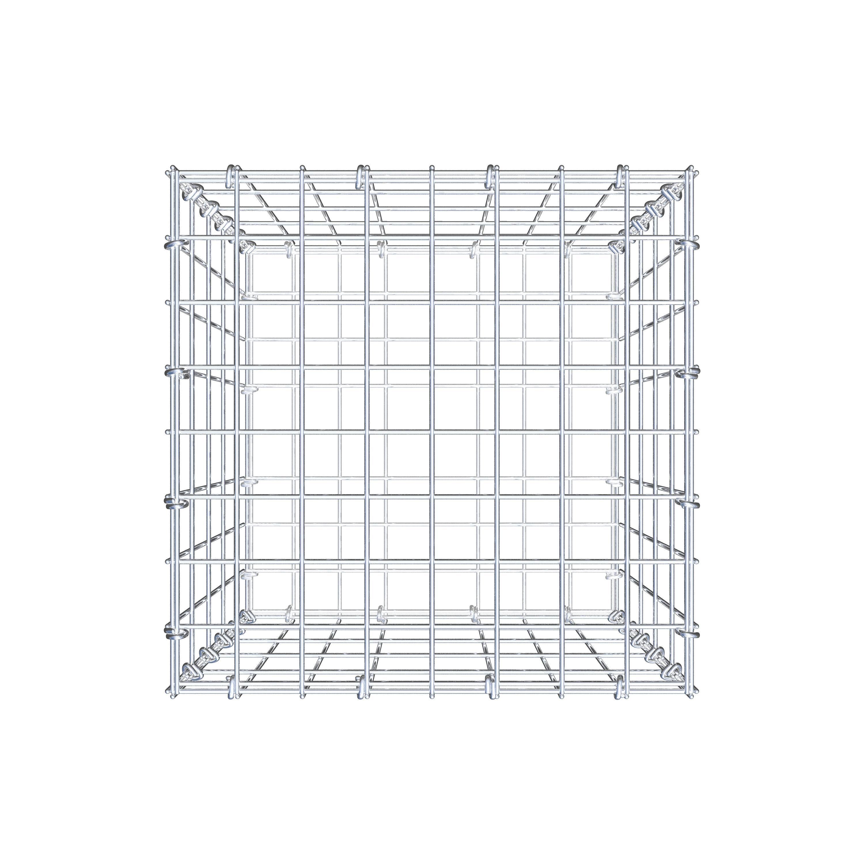 Gabione 50 cm x 40 cm x 40 cm (L x H x T), Maschenweite 5 cm x 10 cm, C-Ring