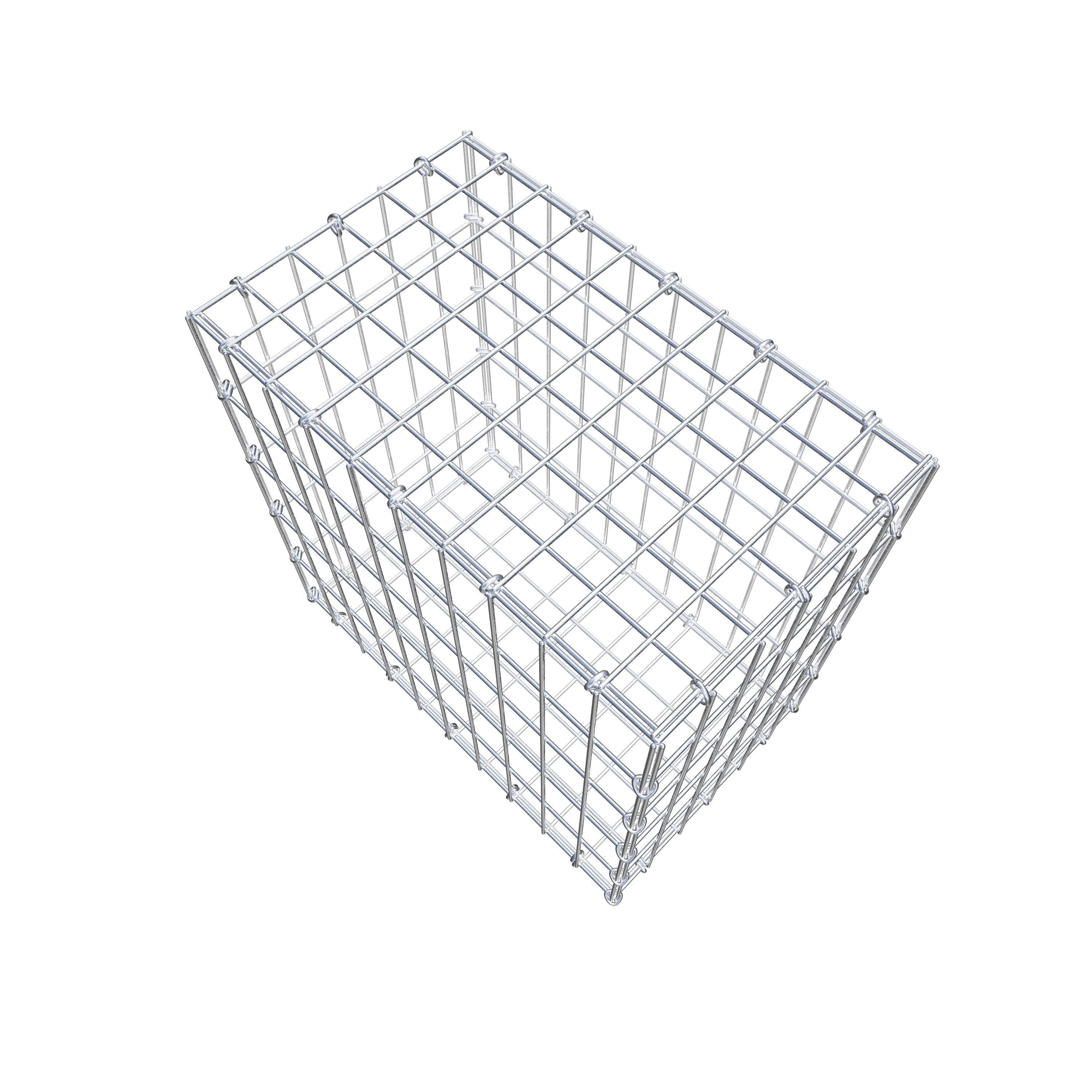 Gabion 50 cm x 50 cm x 30 cm (L x H x D), mesh size 5 cm x 10 cm, C-ring