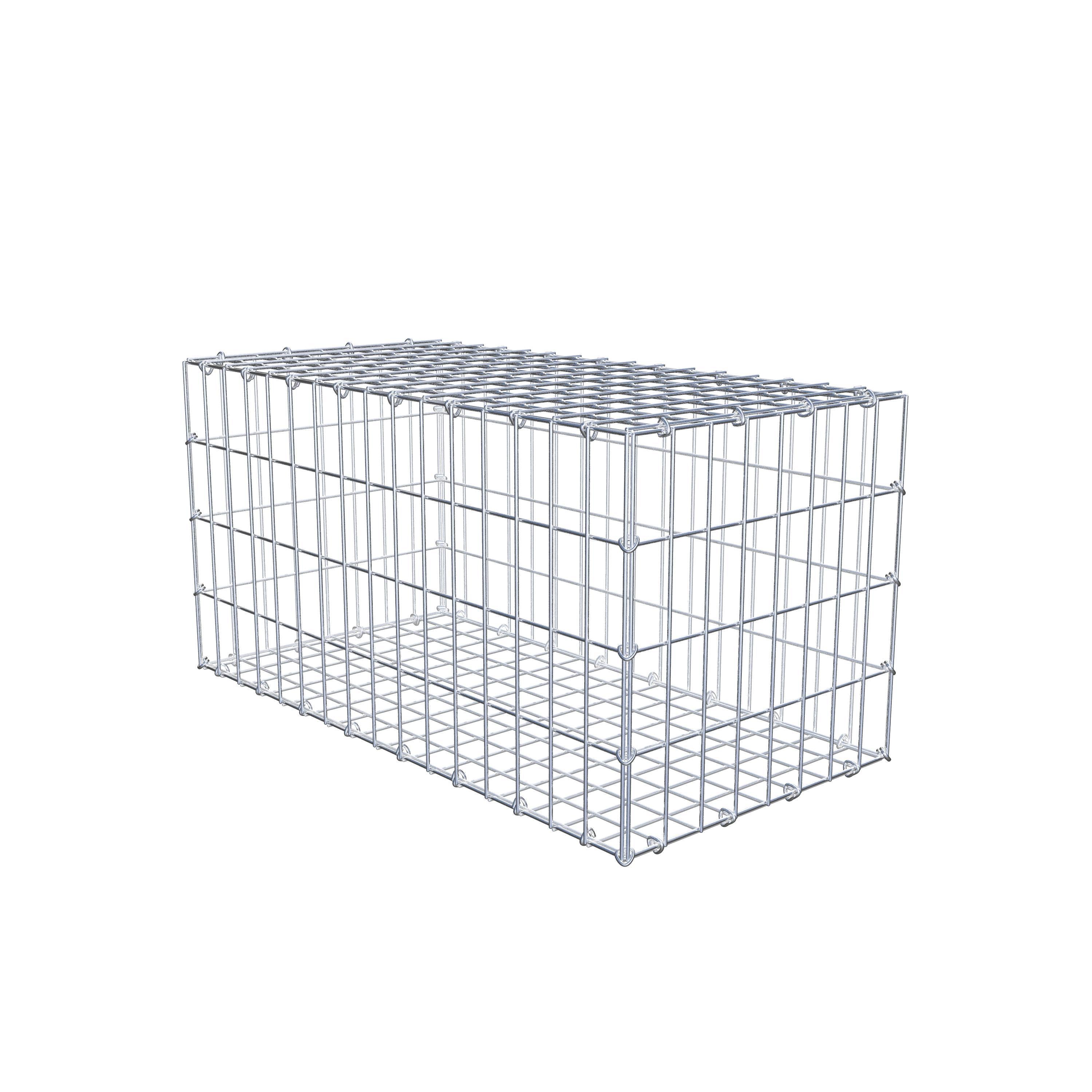 Gabion 80 cm x 40 cm x 40 cm (L x H x D), mesh size 5 cm x 10 cm, C-ring