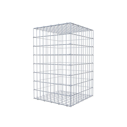 Gabion 80 cm x 50 cm x 50 cm (L x H x P), mailles 5 cm x 10 cm, anneau en C
