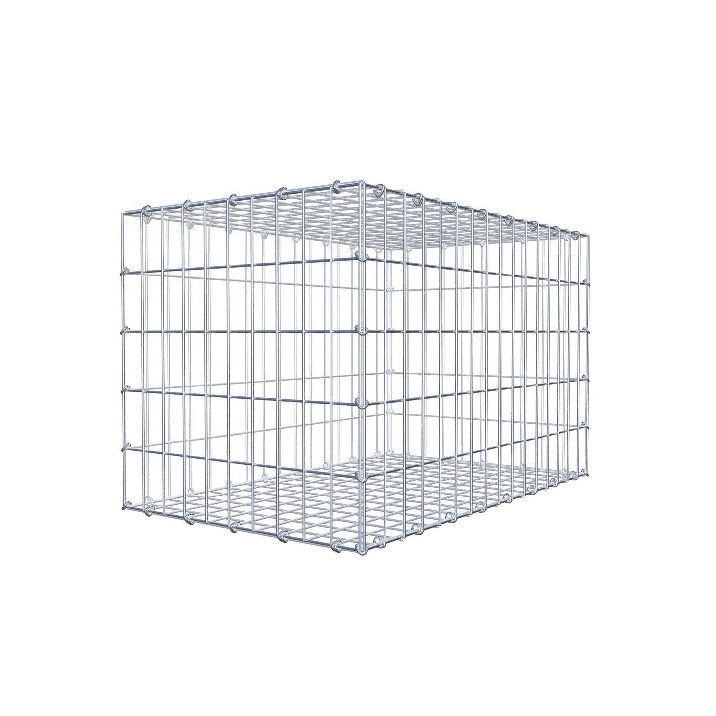 Gabion 80 cm x 50 cm x 50 cm (L x H x P), mailles 5 cm x 10 cm, anneau en C