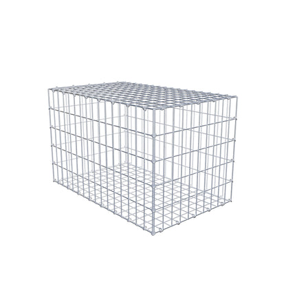 Gabion 80 cm x 50 cm x 50 cm (L x H x P), mailles 5 cm x 10 cm, anneau en C