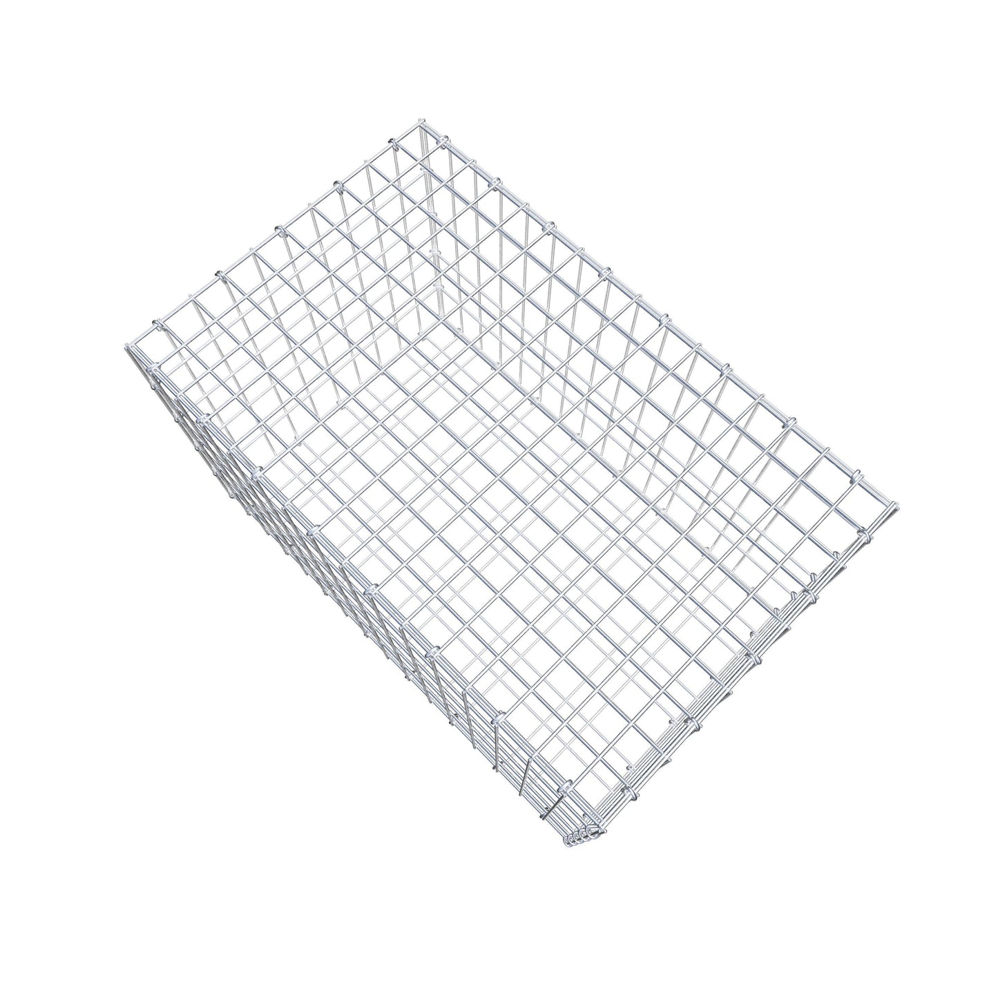 Gabion 80 cm x 50 cm x 50 cm (L x H x P), mailles 5 cm x 10 cm, anneau en C