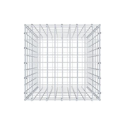 Gabion 80 cm x 50 cm x 50 cm (L x H x P), mailles 5 cm x 10 cm, anneau en C