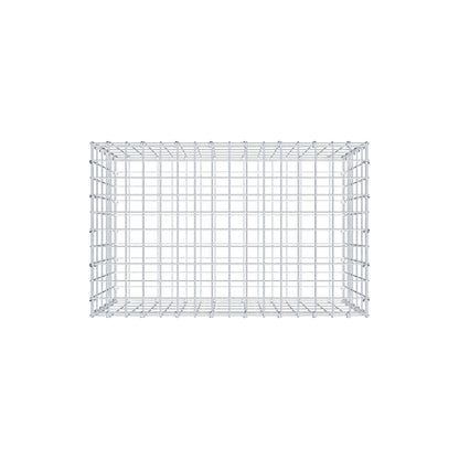Gabion 80 cm x 50 cm x 50 cm (L x H x P), mailles 5 cm x 10 cm, anneau en C