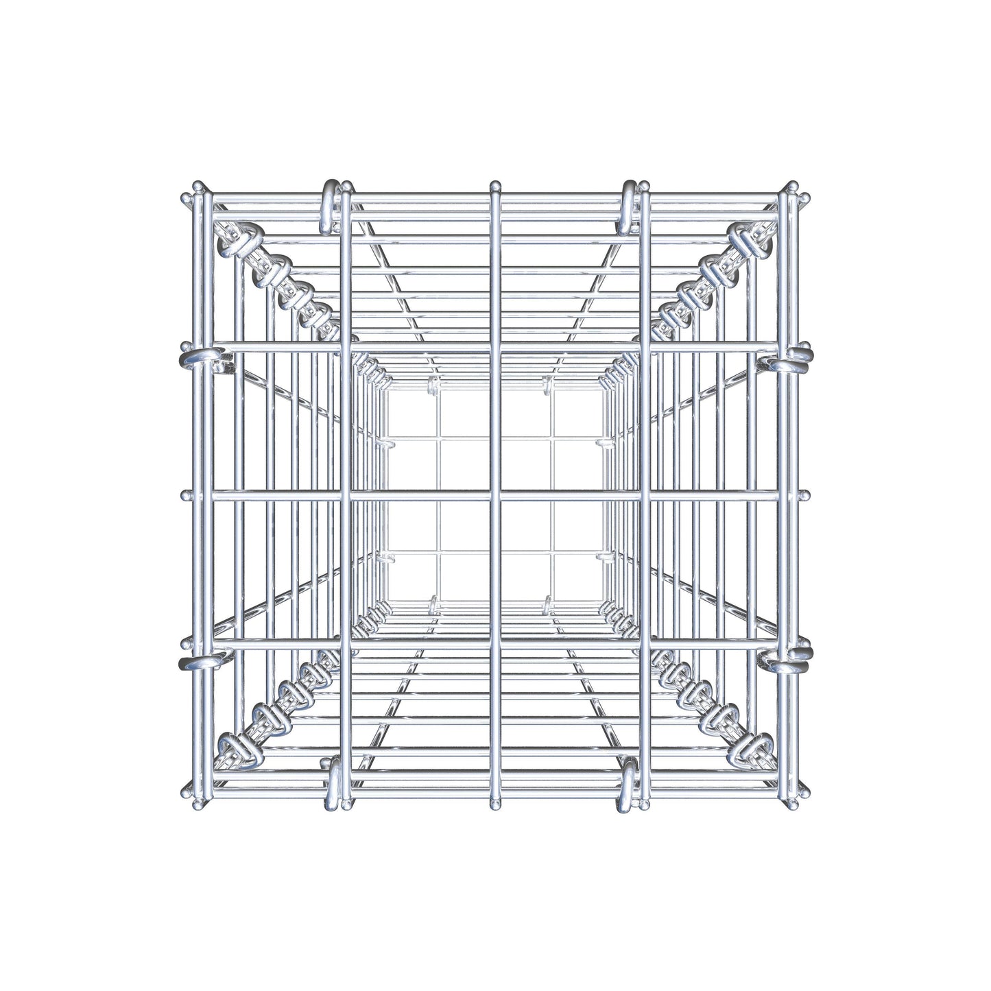Gabione 100 cm x 20 cm x 20 cm (L x H x T), Maschenweite 5 cm x 10 cm, C-Ring