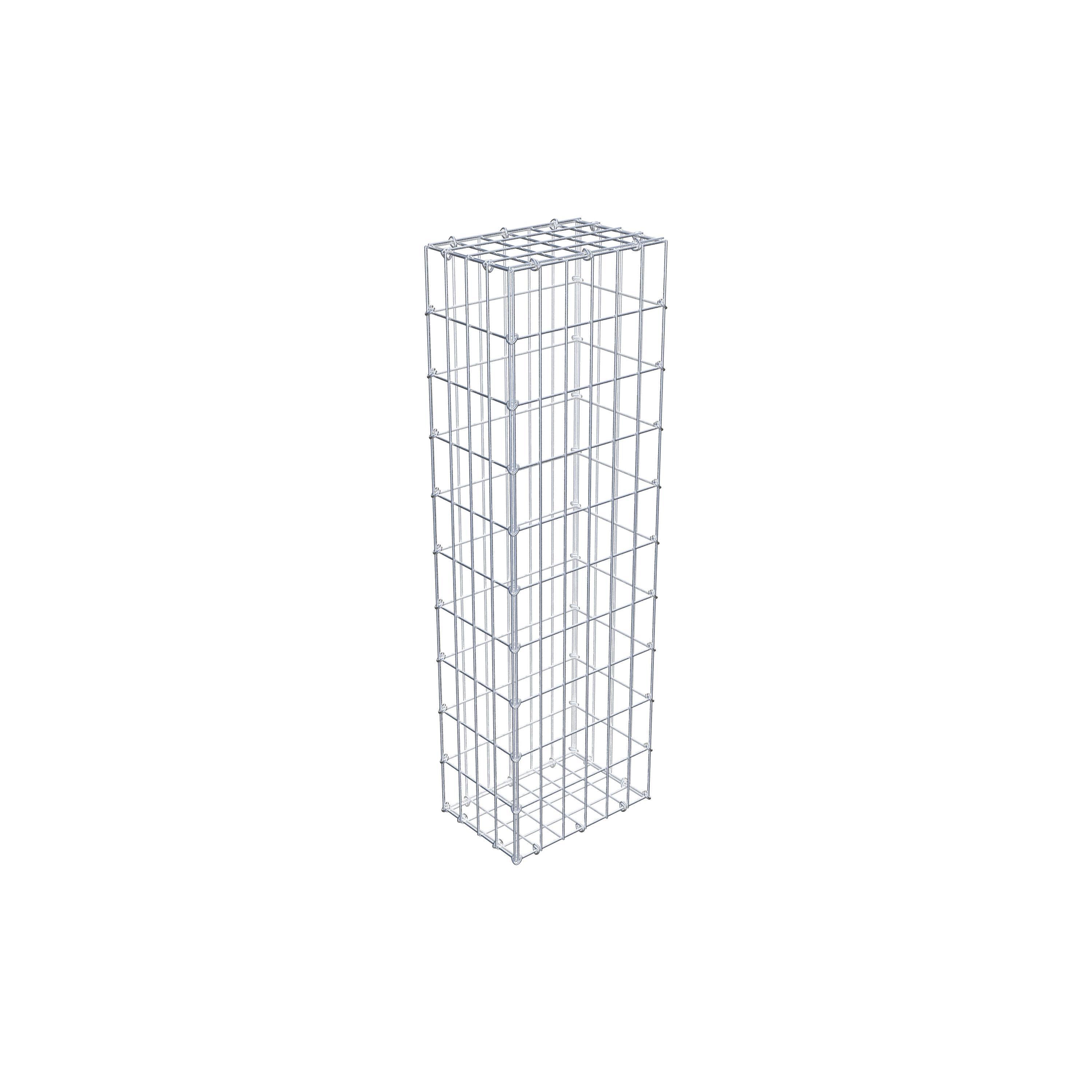 Gabion 100 cm x 20 cm x 30 cm (L x H x D), maskestørrelse 5 cm x 10 cm, C-ring