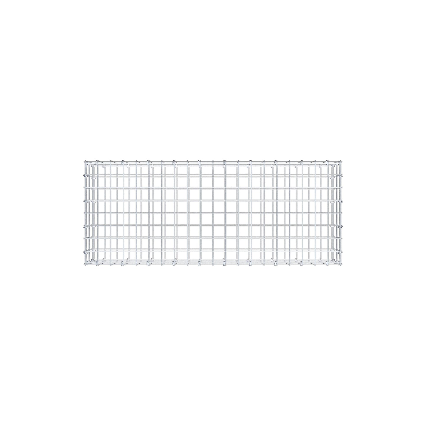 Gabion 100 cm x 20 cm x 40 cm (L x H x D), mesh size 5 cm x 10 cm, C-ring