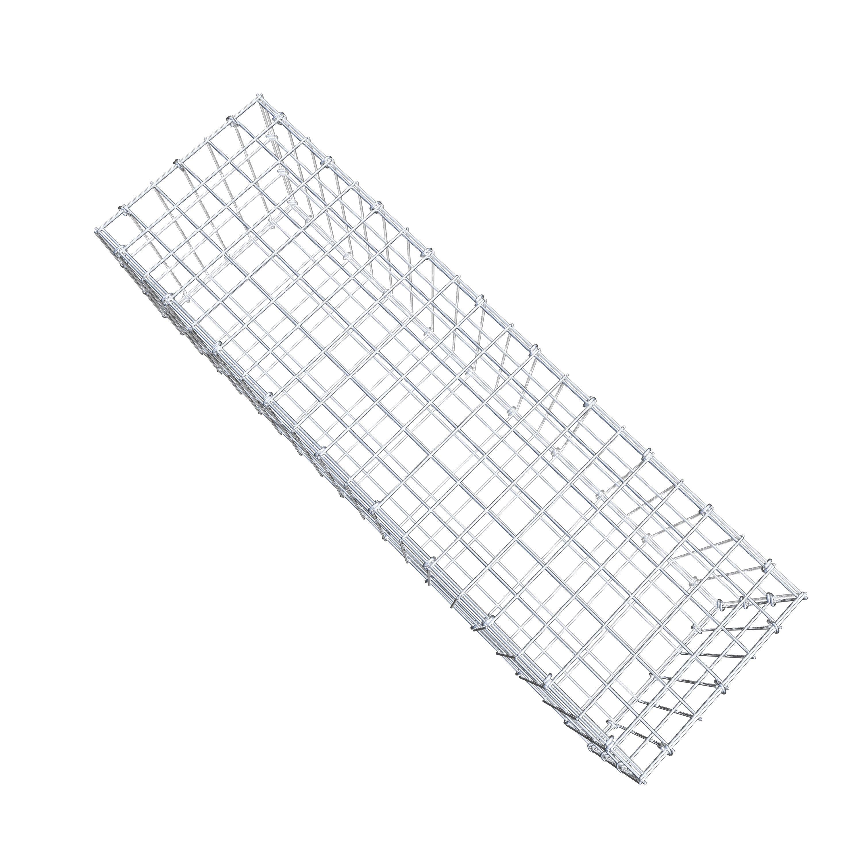 Gabion 100 cm x 30 cm x 30 cm (L x H x D), mesh size 5 cm x 10 cm, C-ring