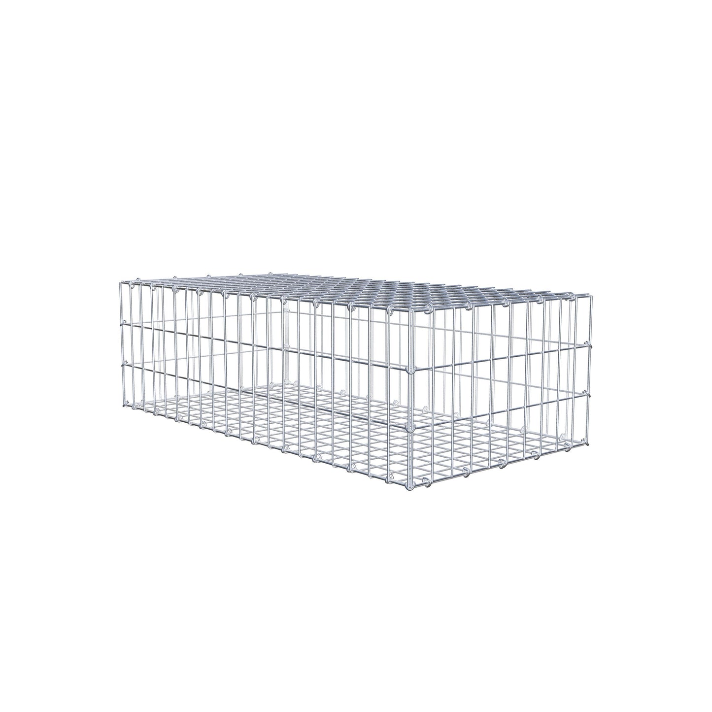 Gabione 100 cm x 30 cm x 50 cm (L x H x T), Maschenweite 5 cm x 10 cm, C-Ring