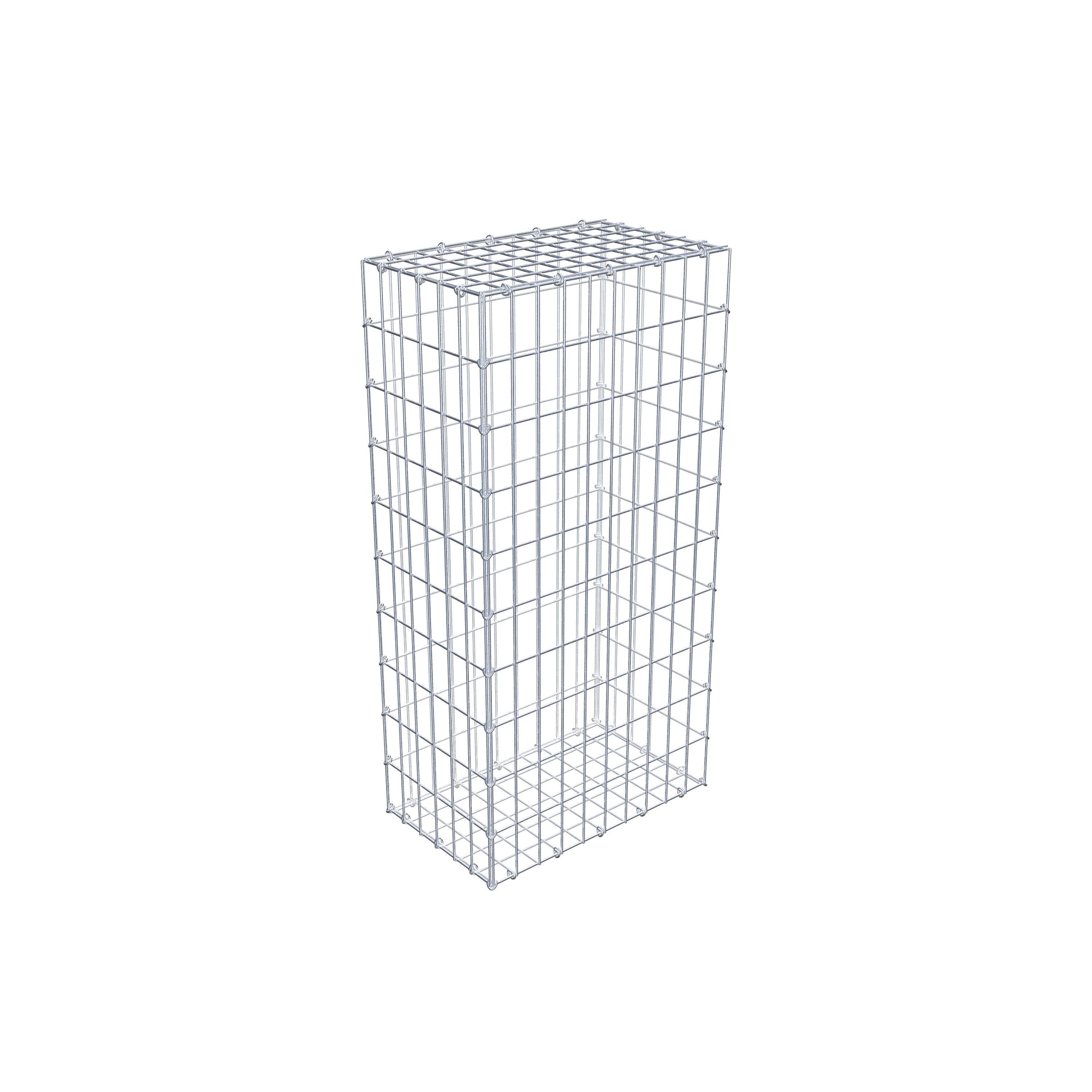 Gabion 100 cm x 30 cm x 50 cm (L x H x D), mesh size 5 cm x 10 cm, C-ring